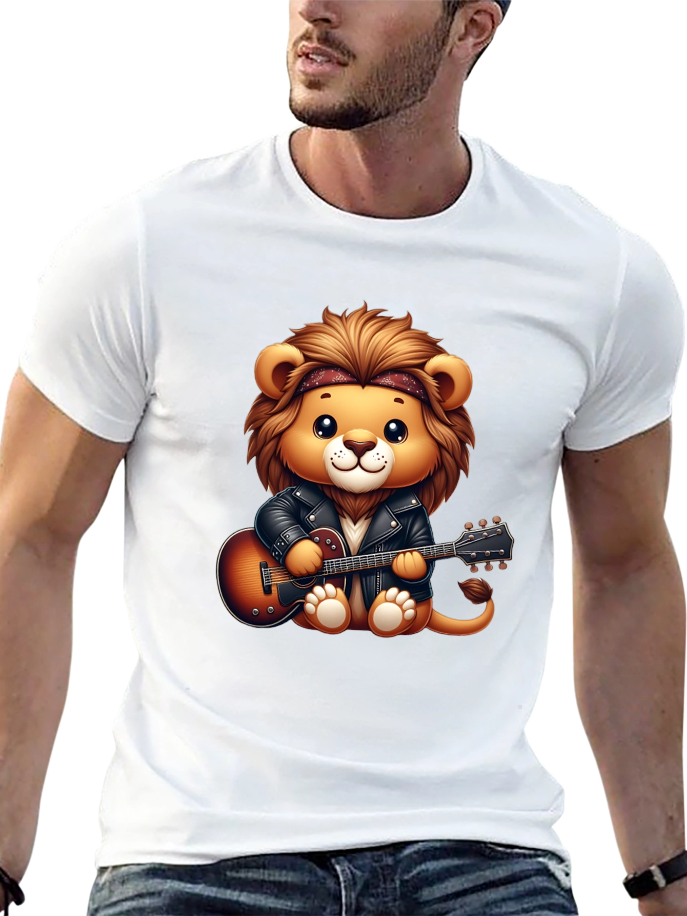 Lion Rockstar Graphic Tee