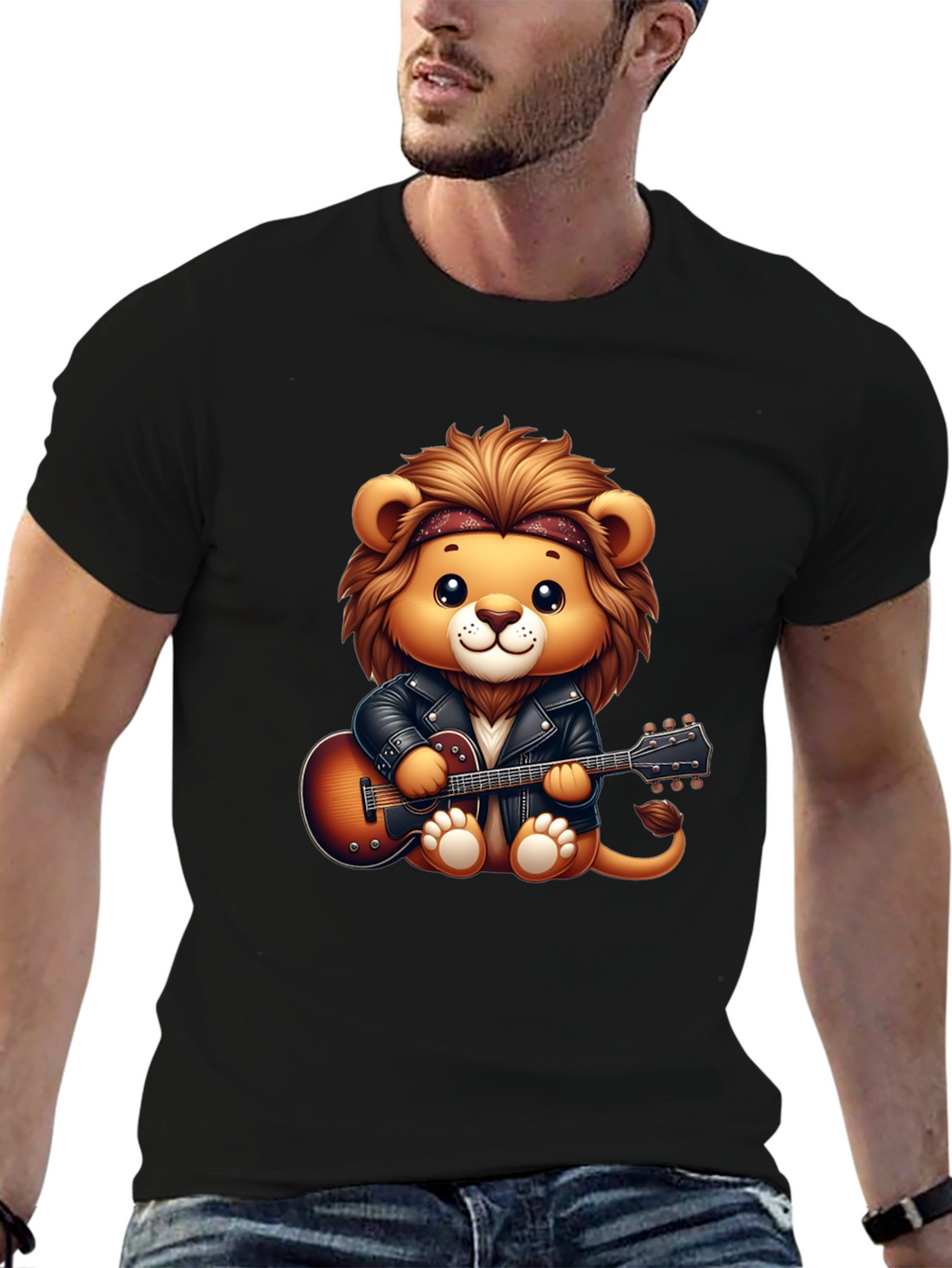 Lion Rockstar Graphic Tee