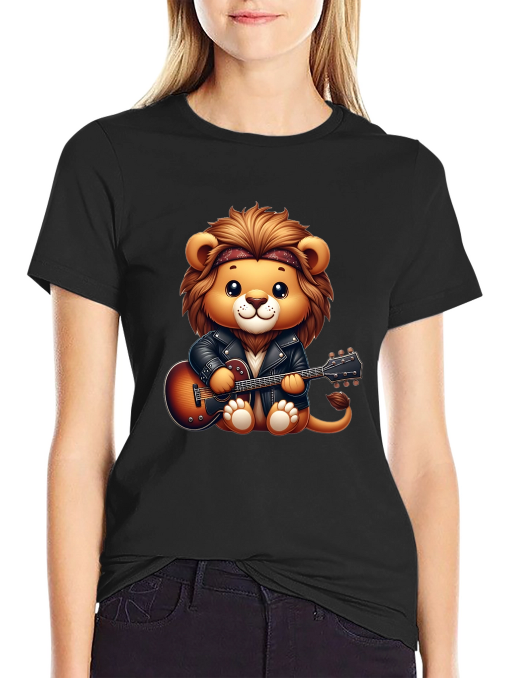 Lion Rockstar Graphic Tee