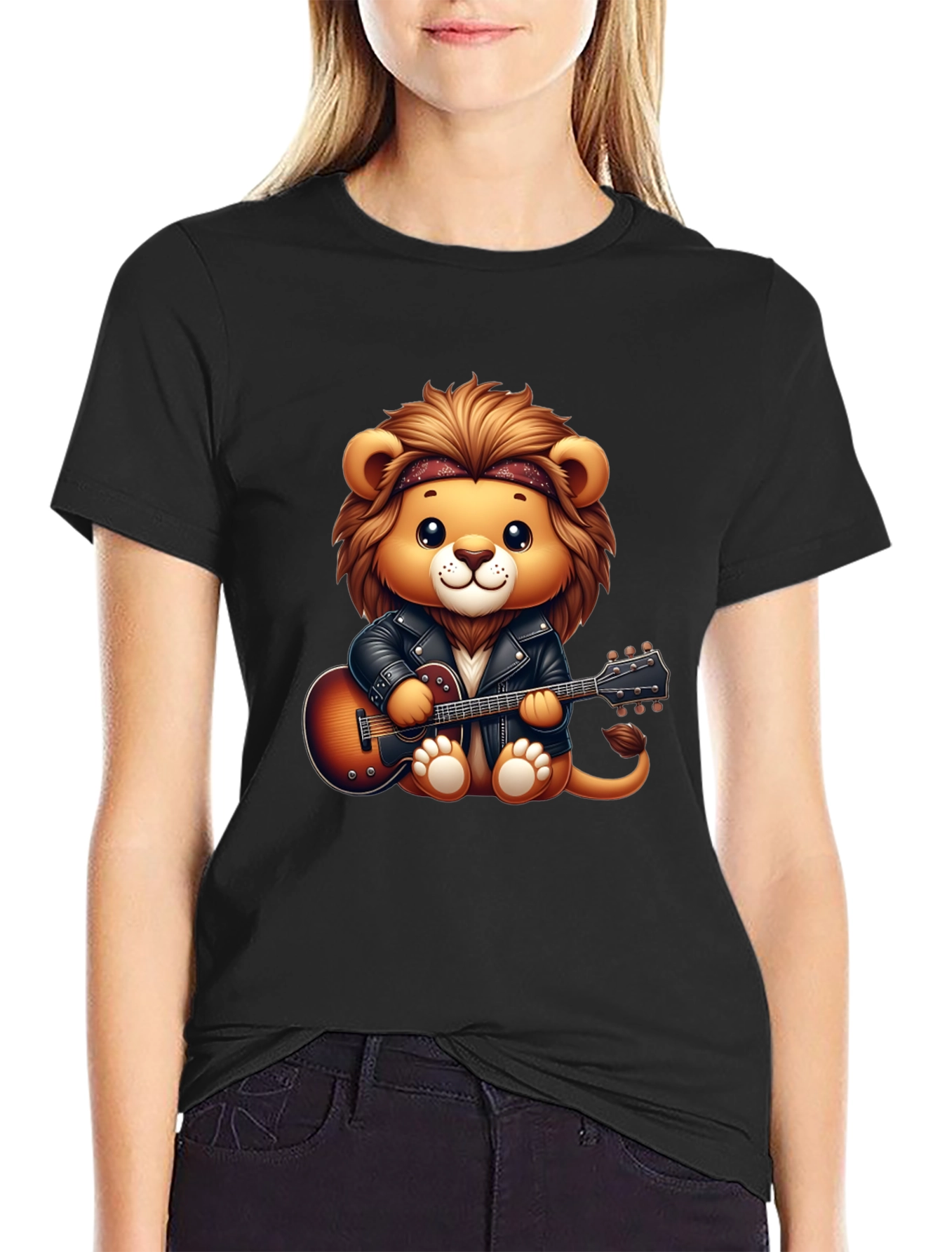 Lion Rockstar Graphic Tee
