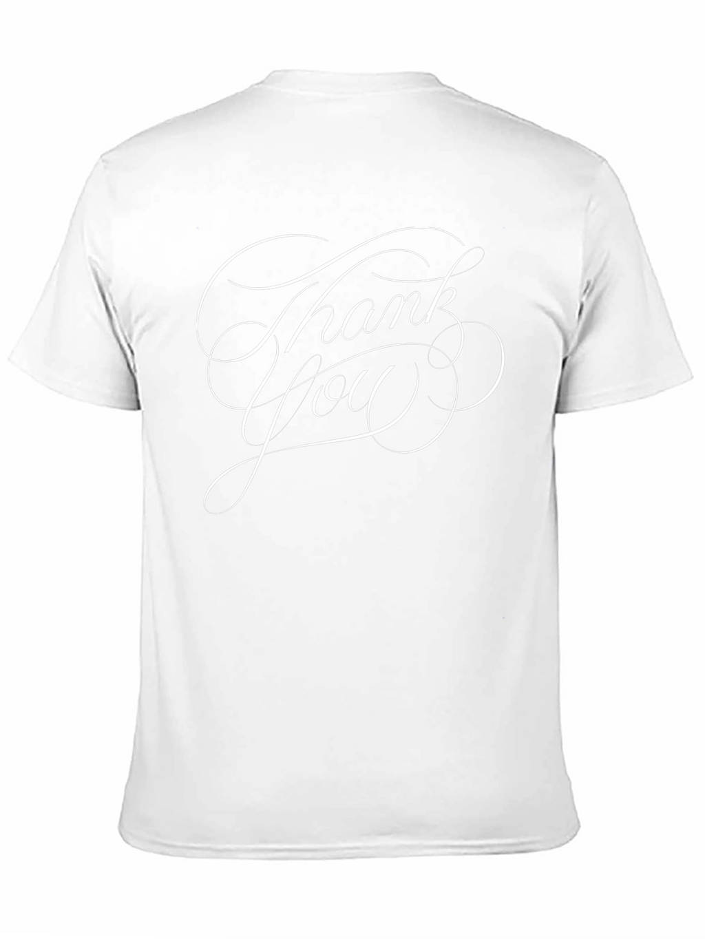 Thank You Script Black T-Shirt