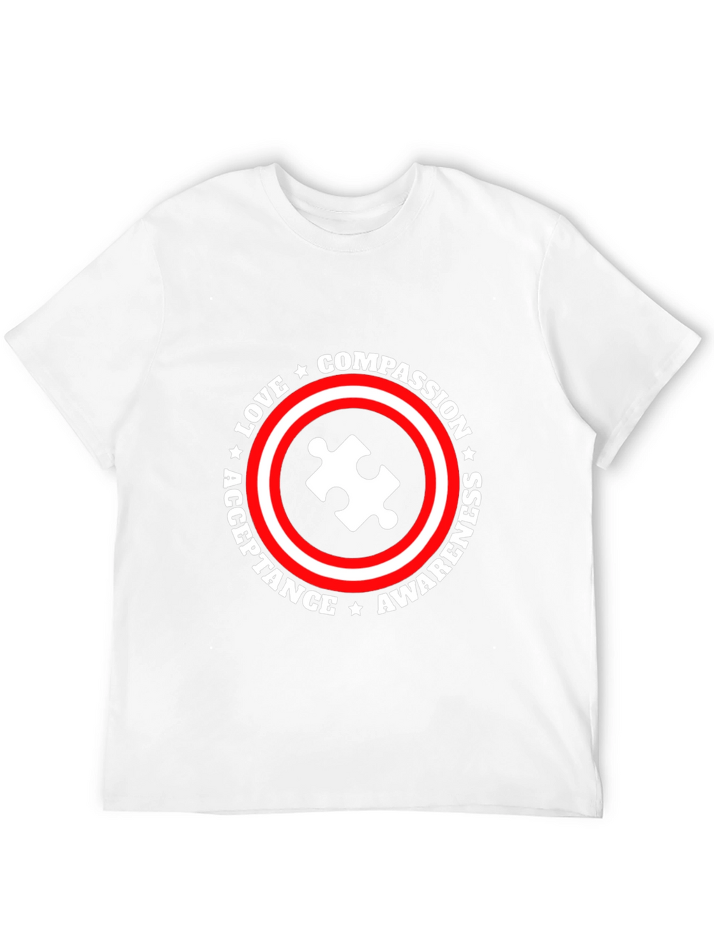 Autism Awareness T-Shirt Compassion Love Acceptance