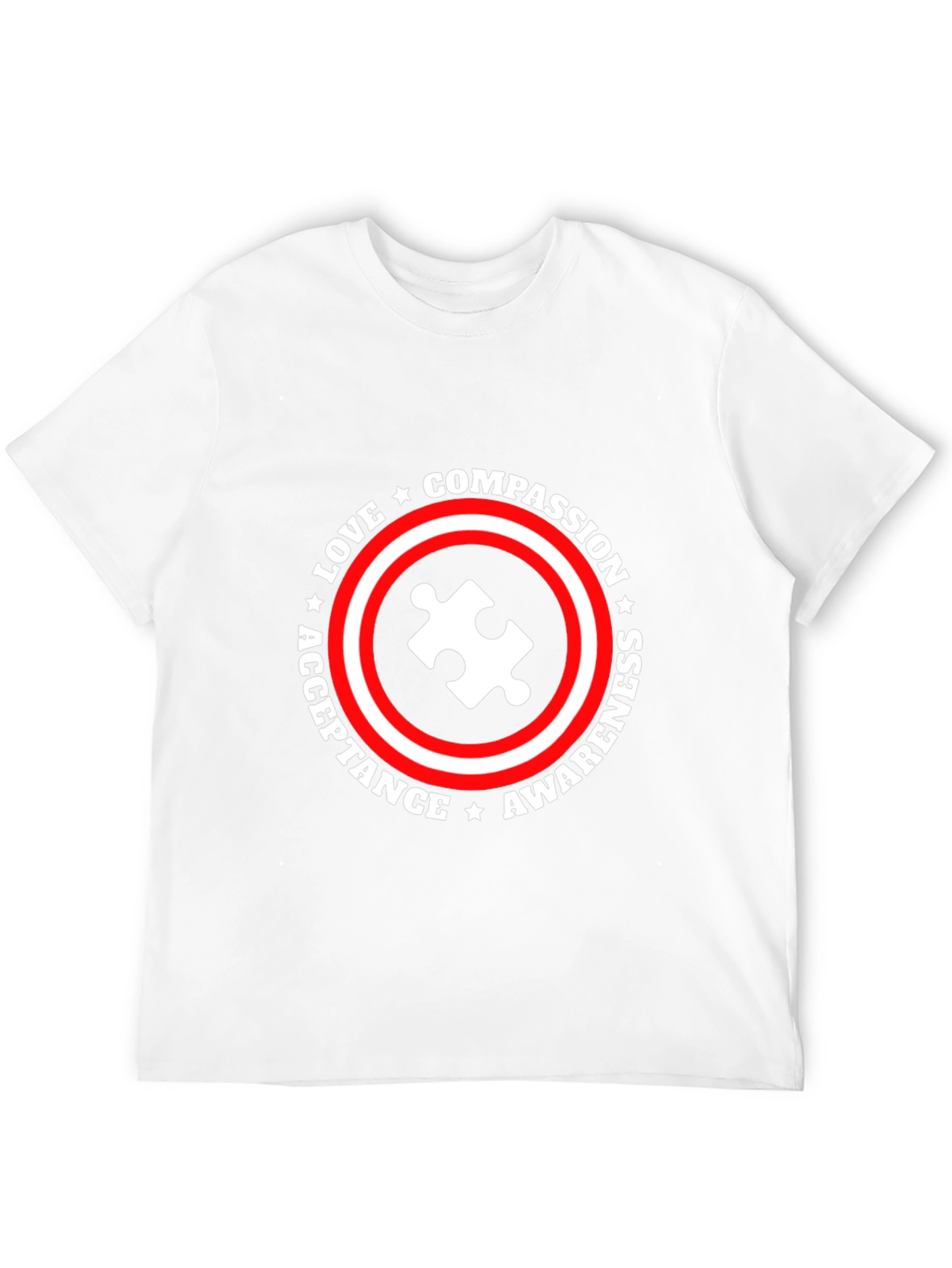 Autism Awareness T-Shirt Compassion Love Acceptance