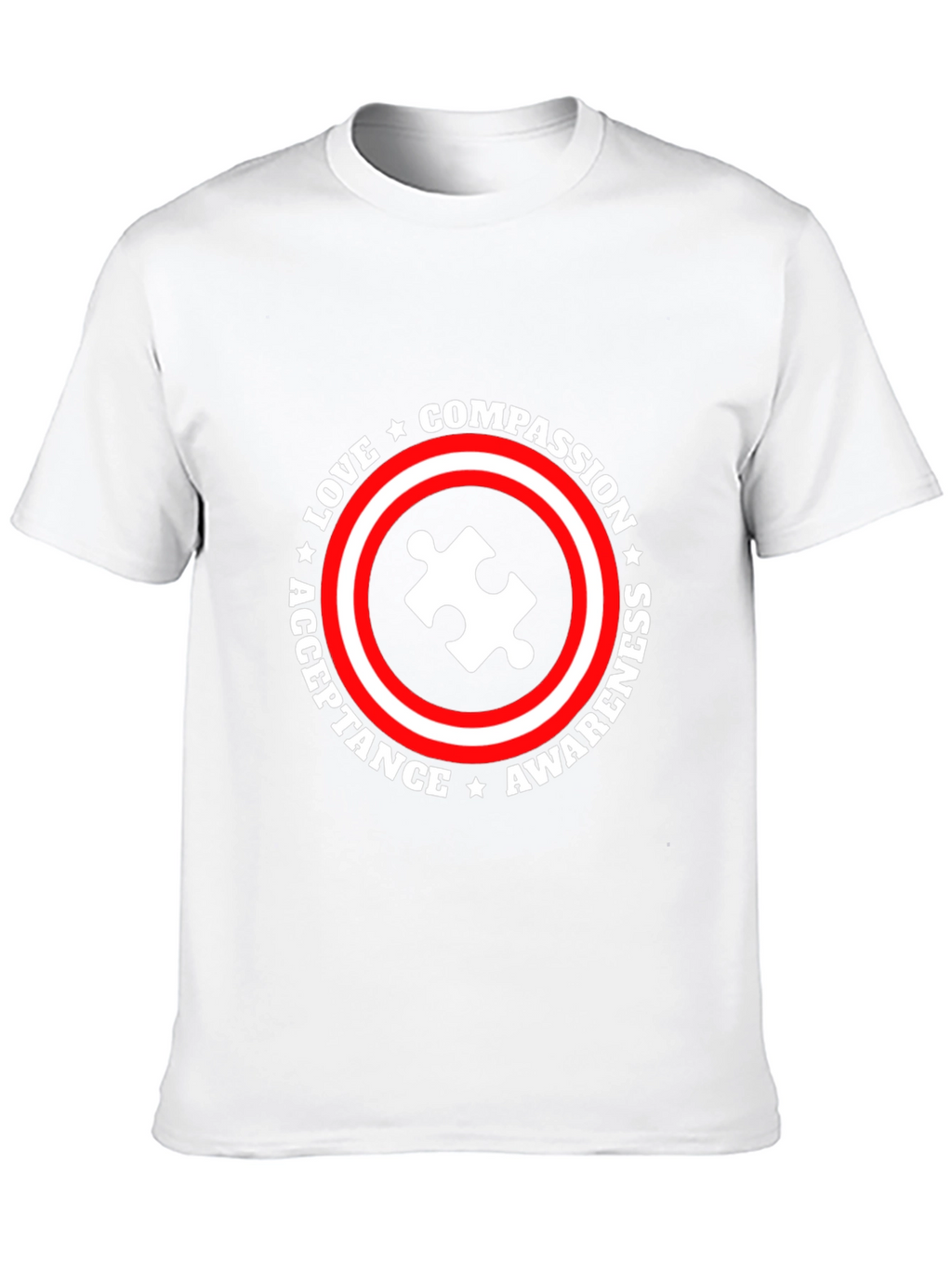 Autism Awareness T-Shirt Compassion Love Acceptance