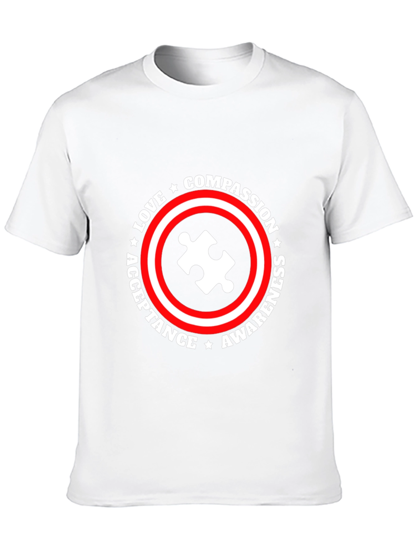 Autism Awareness T-Shirt Compassion Love Acceptance