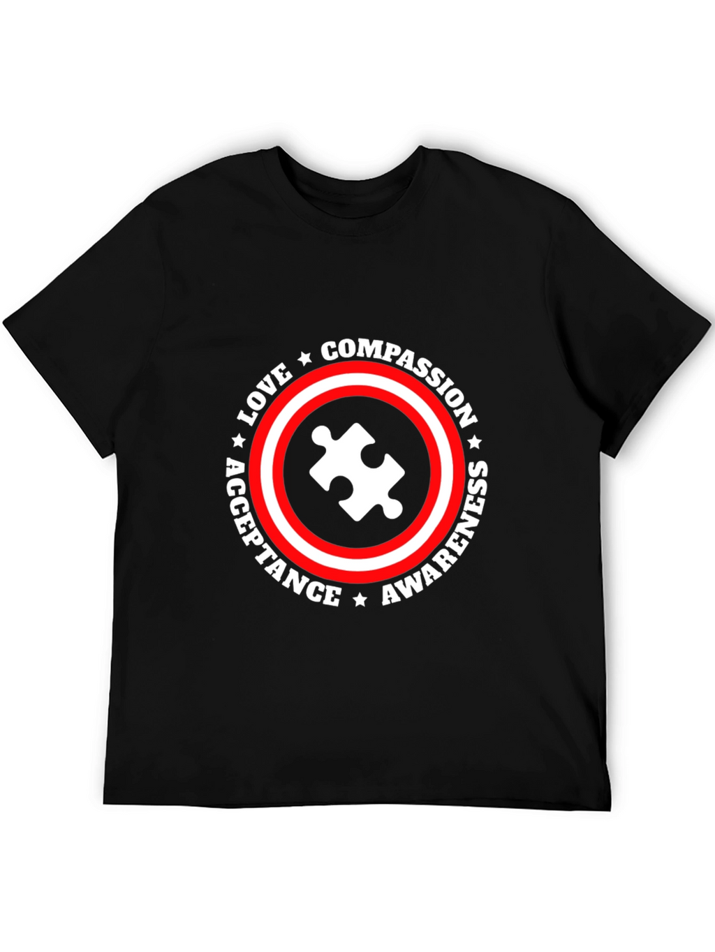 Autism Awareness T-Shirt Compassion Love Acceptance