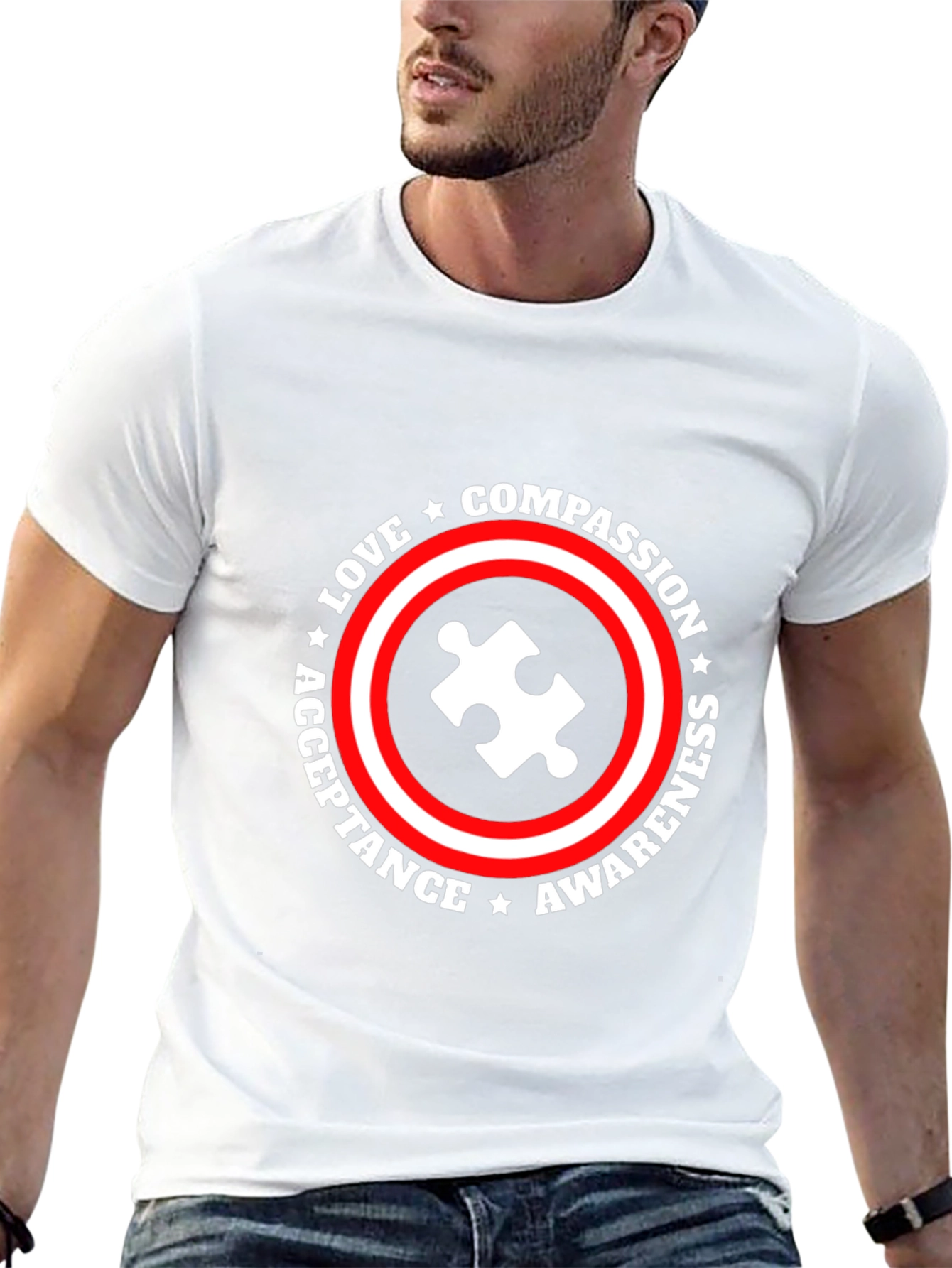 Autism Awareness T-Shirt Compassion Love Acceptance