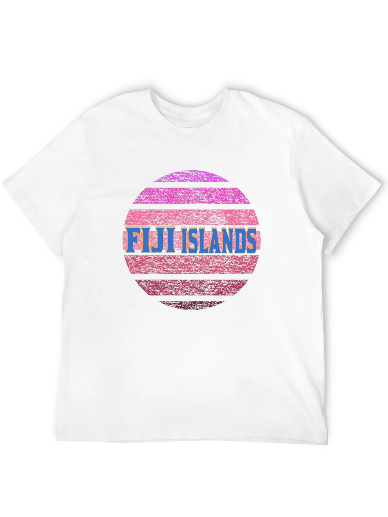 Fiji Islands Sunset Graphic Tee - Retro Style