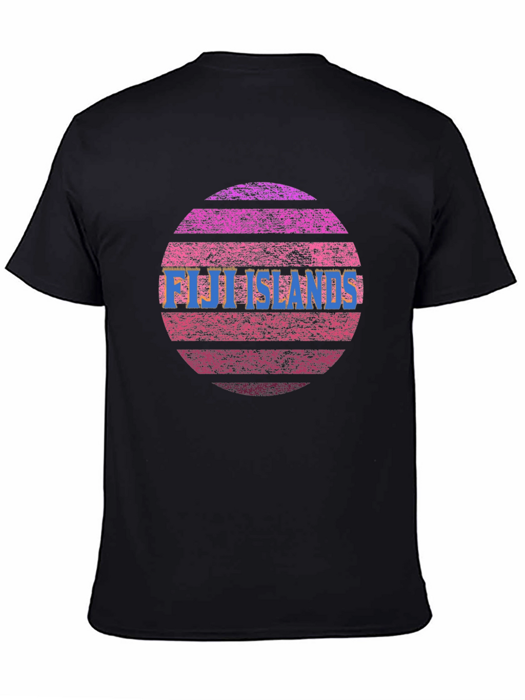 Fiji Islands Sunset Graphic Tee - Retro Style
