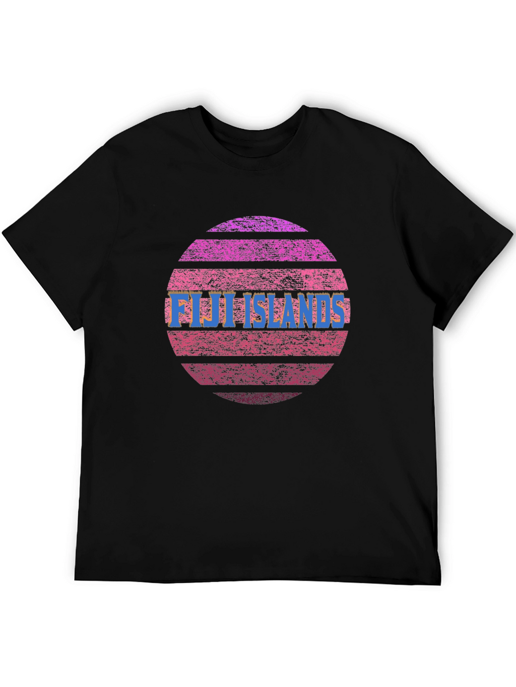 Fiji Islands Sunset Graphic Tee - Retro Style