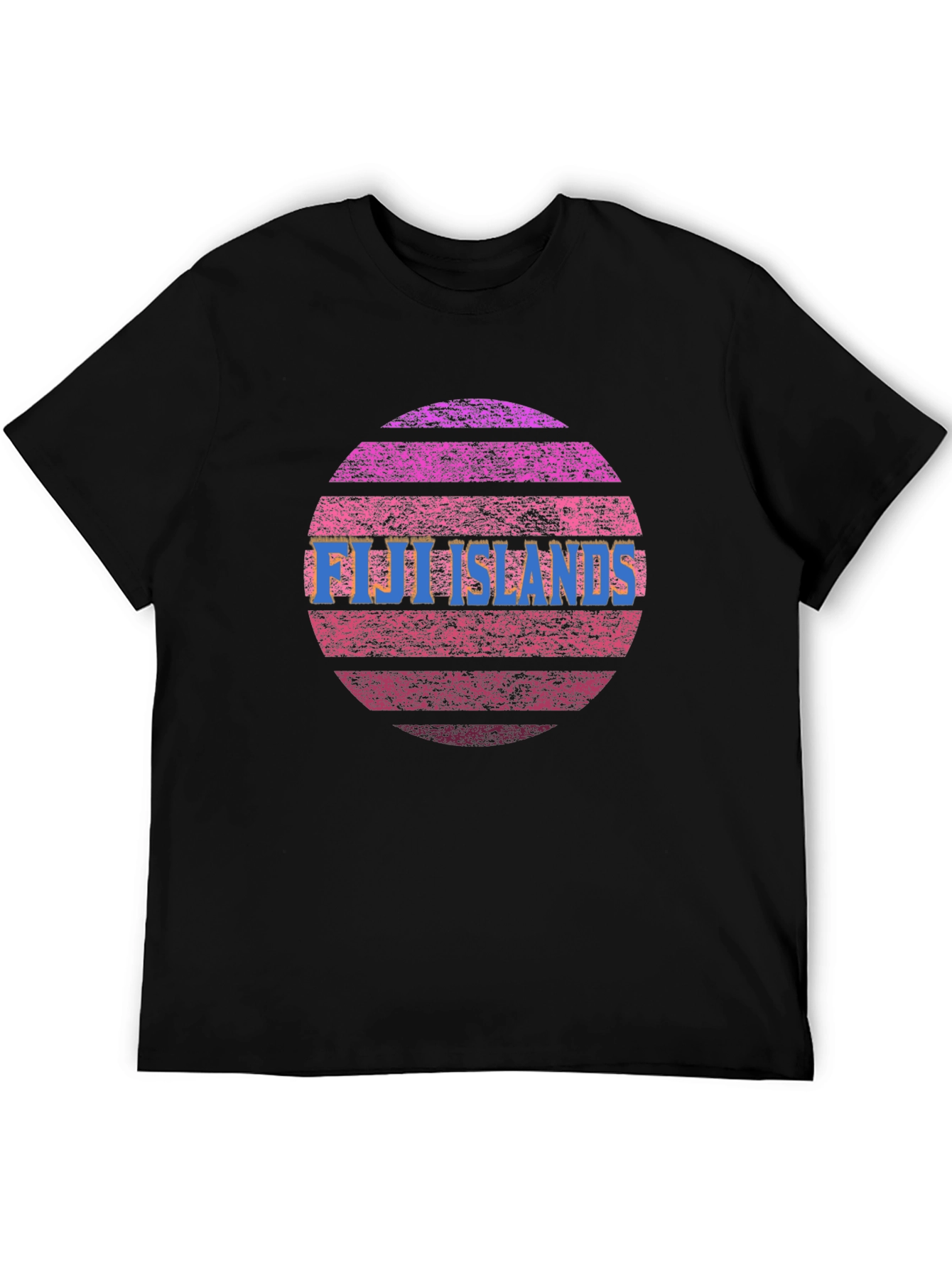 Fiji Islands Sunset Graphic Tee - Retro Style