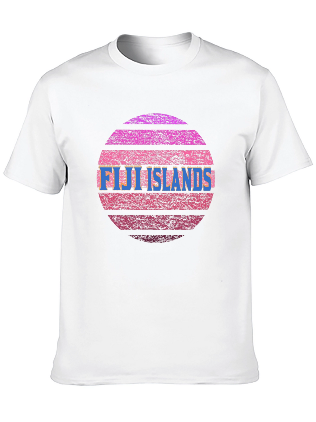 Fiji Islands Sunset Graphic Tee - Retro Style