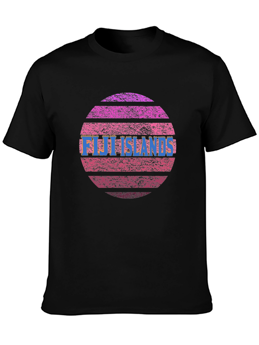 Fiji Islands Sunset Graphic Tee - Retro Style