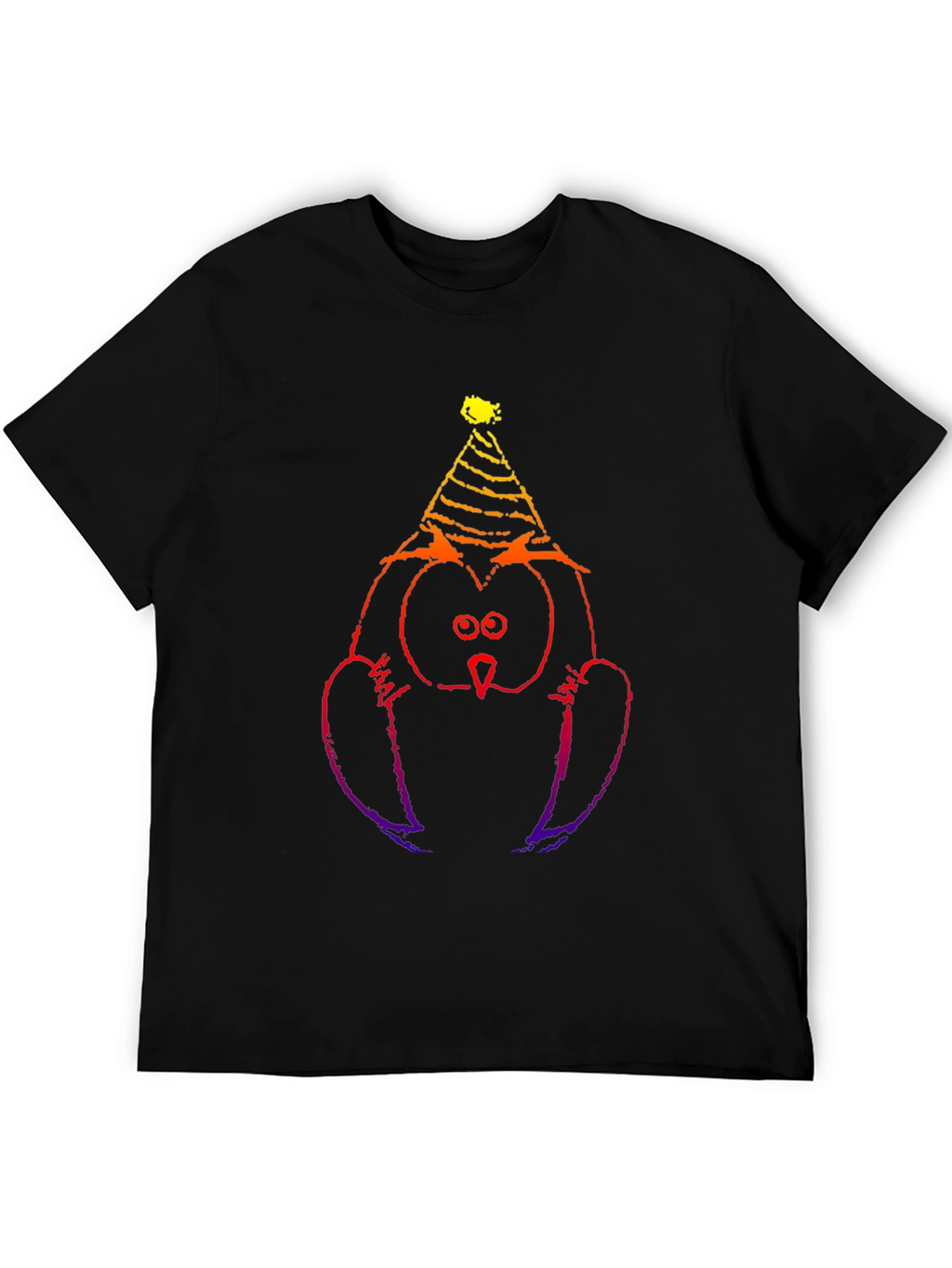 Party Owl Black T-Shirt - Fun & Unique Design