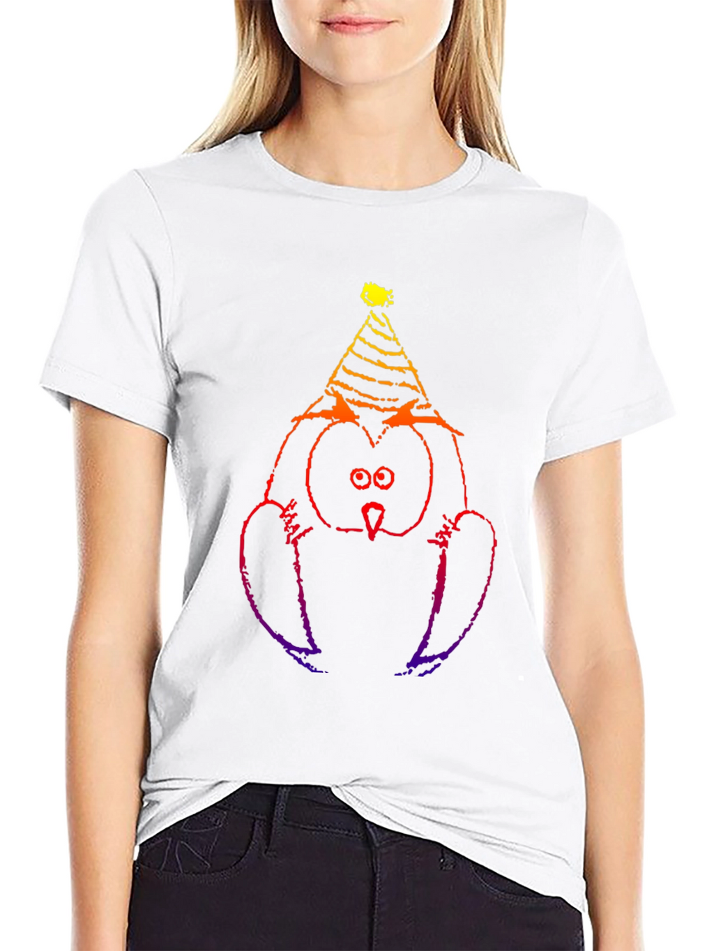 Party Owl Black T-Shirt - Fun & Unique Design