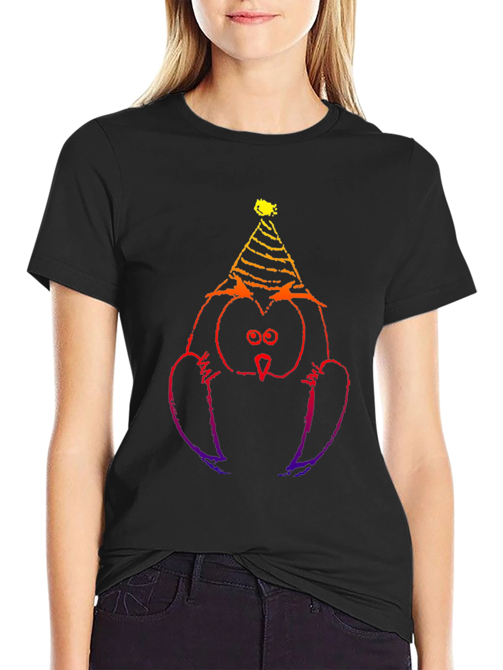 Party Owl Black T-Shirt - Fun & Unique Design