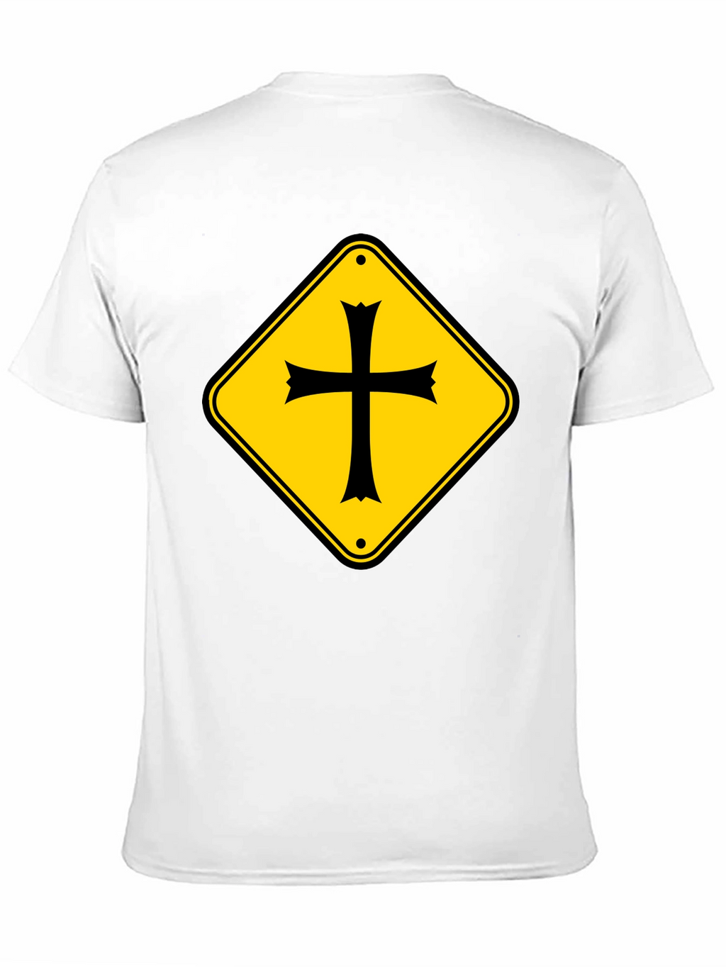 Crossroad Sign T-Shirt - Black Cotton Tee