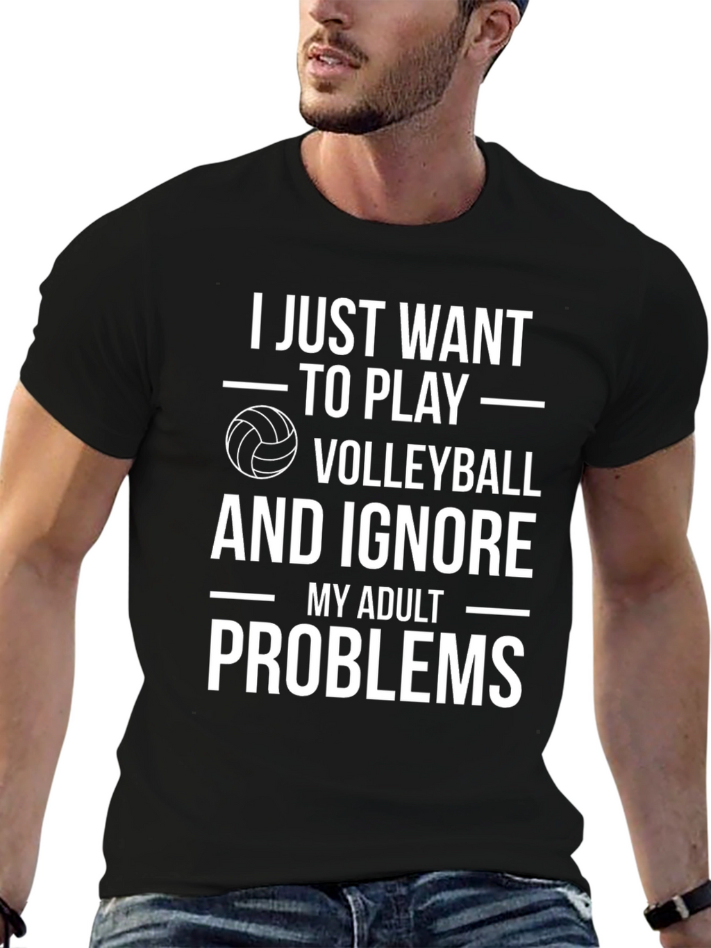 Volleyball Lover T-Shirt - Ignore Adult Problems Tee