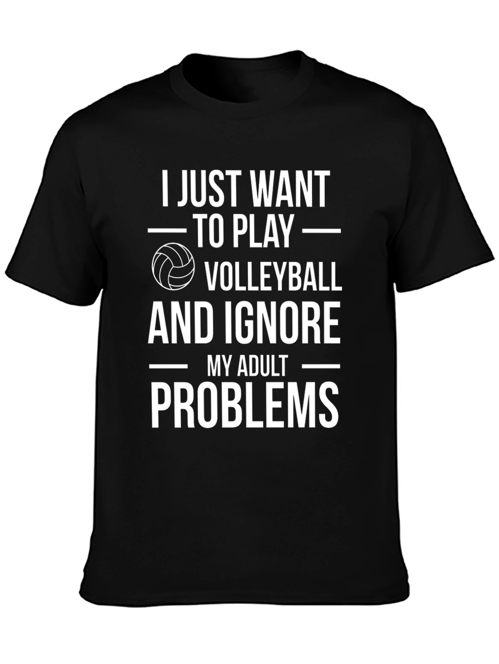 Volleyball Lover T-Shirt - Ignore Adult Problems Tee