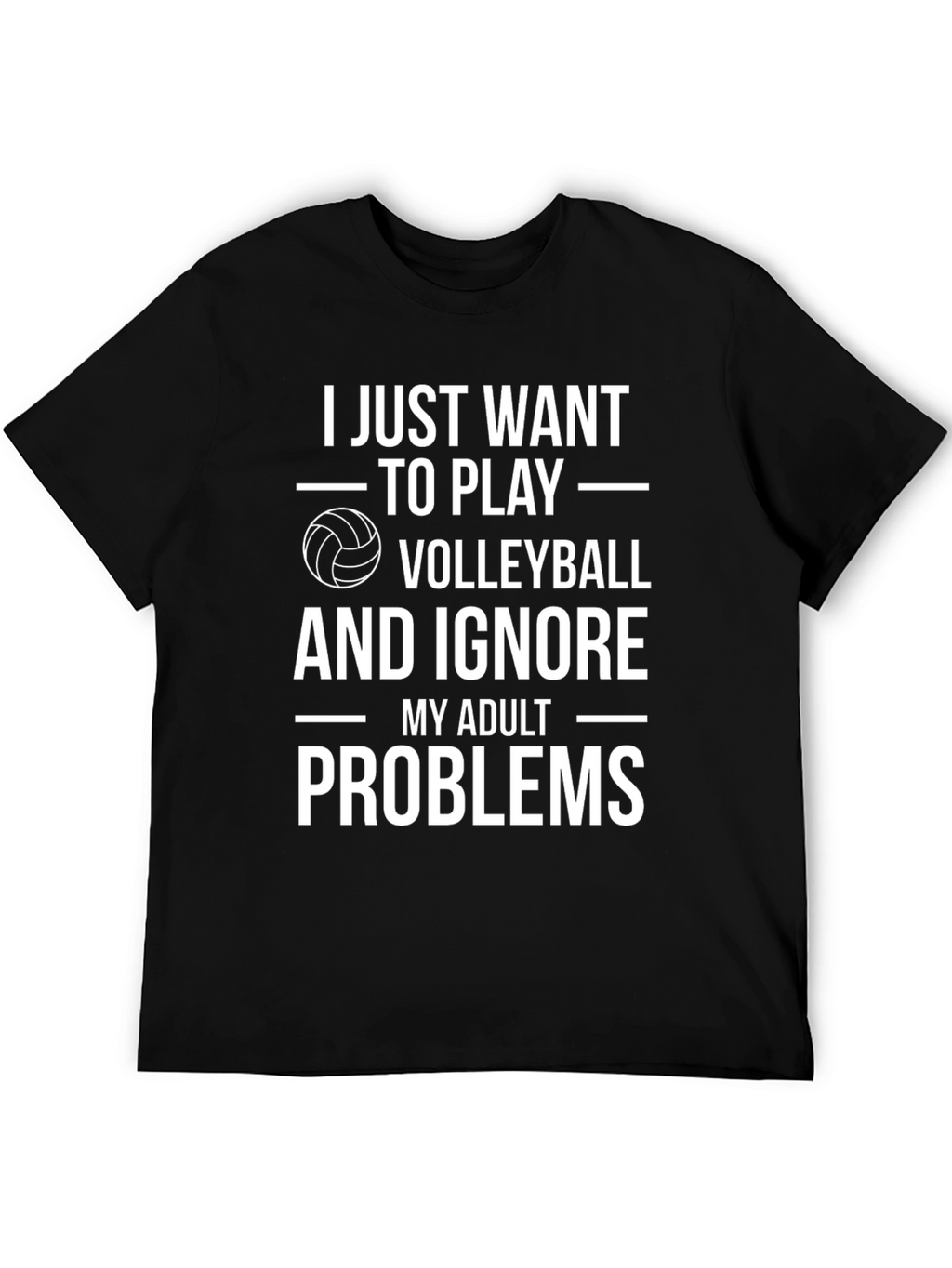 Volleyball Lover T-Shirt - Ignore Adult Problems Tee