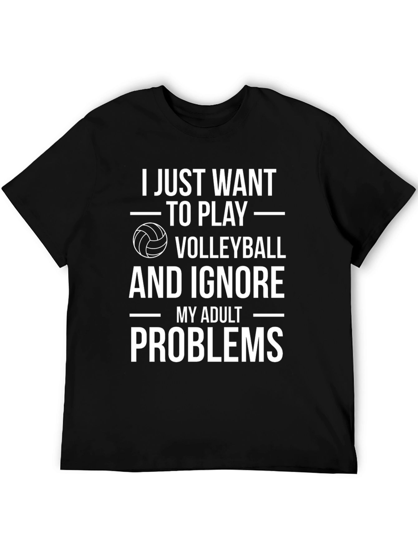 Volleyball Lover T-Shirt - Ignore Adult Problems Tee