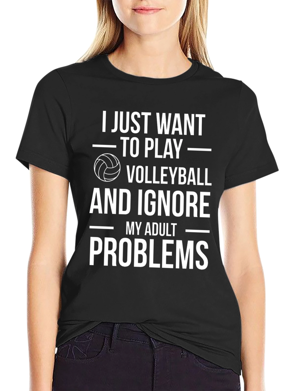 Volleyball Lover T-Shirt - Ignore Adult Problems Tee