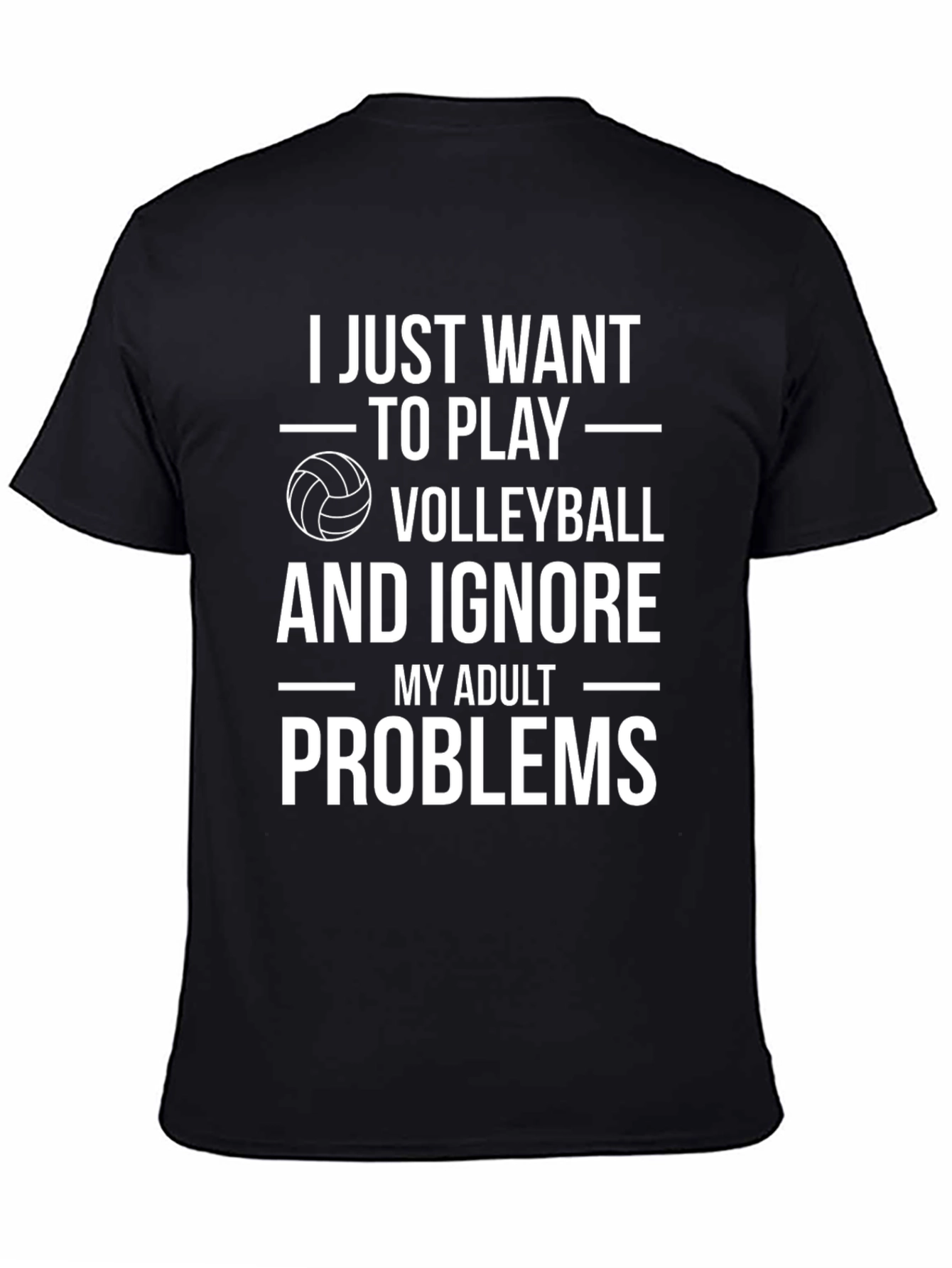 Volleyball Lover T-Shirt - Ignore Adult Problems Tee