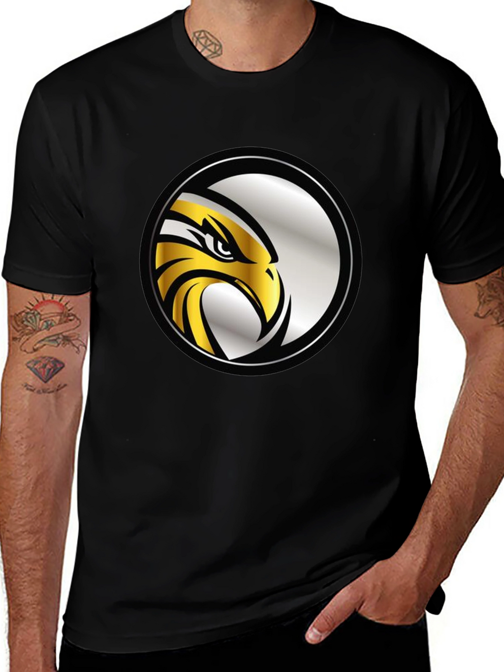 Eagle Emblem Black T-Shirt