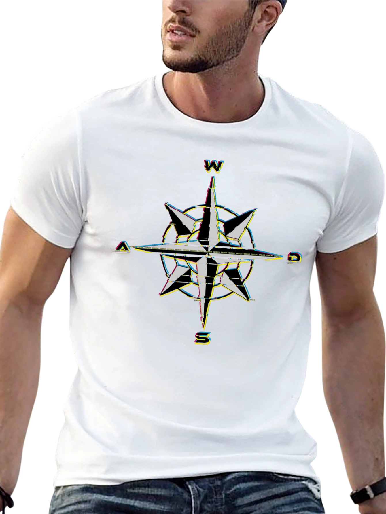 Compass Rose Graphic Tee - Black T-Shirt