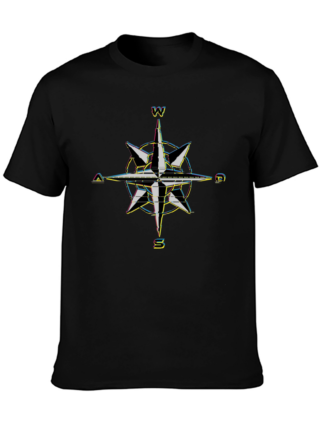 Compass Rose Graphic Tee - Black T-Shirt