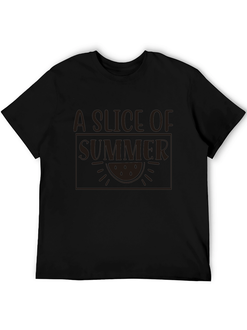 A Slice of Summer Black Graphic Tee