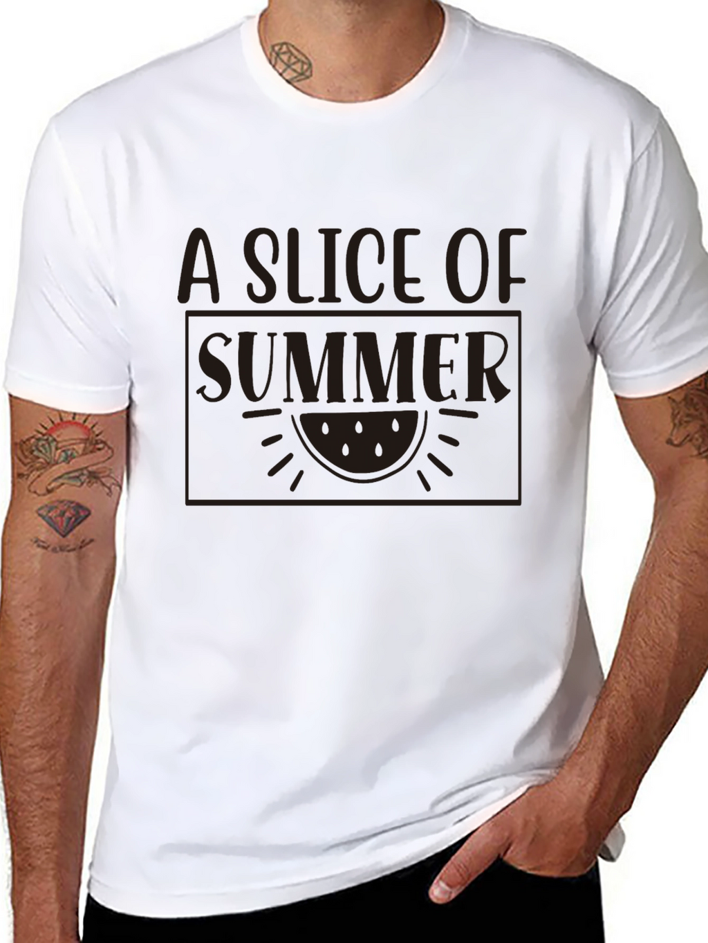 A Slice of Summer Black Graphic Tee