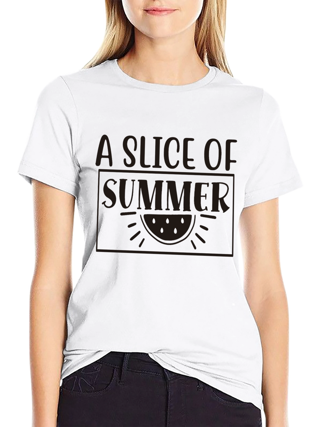 A Slice of Summer Black Graphic Tee
