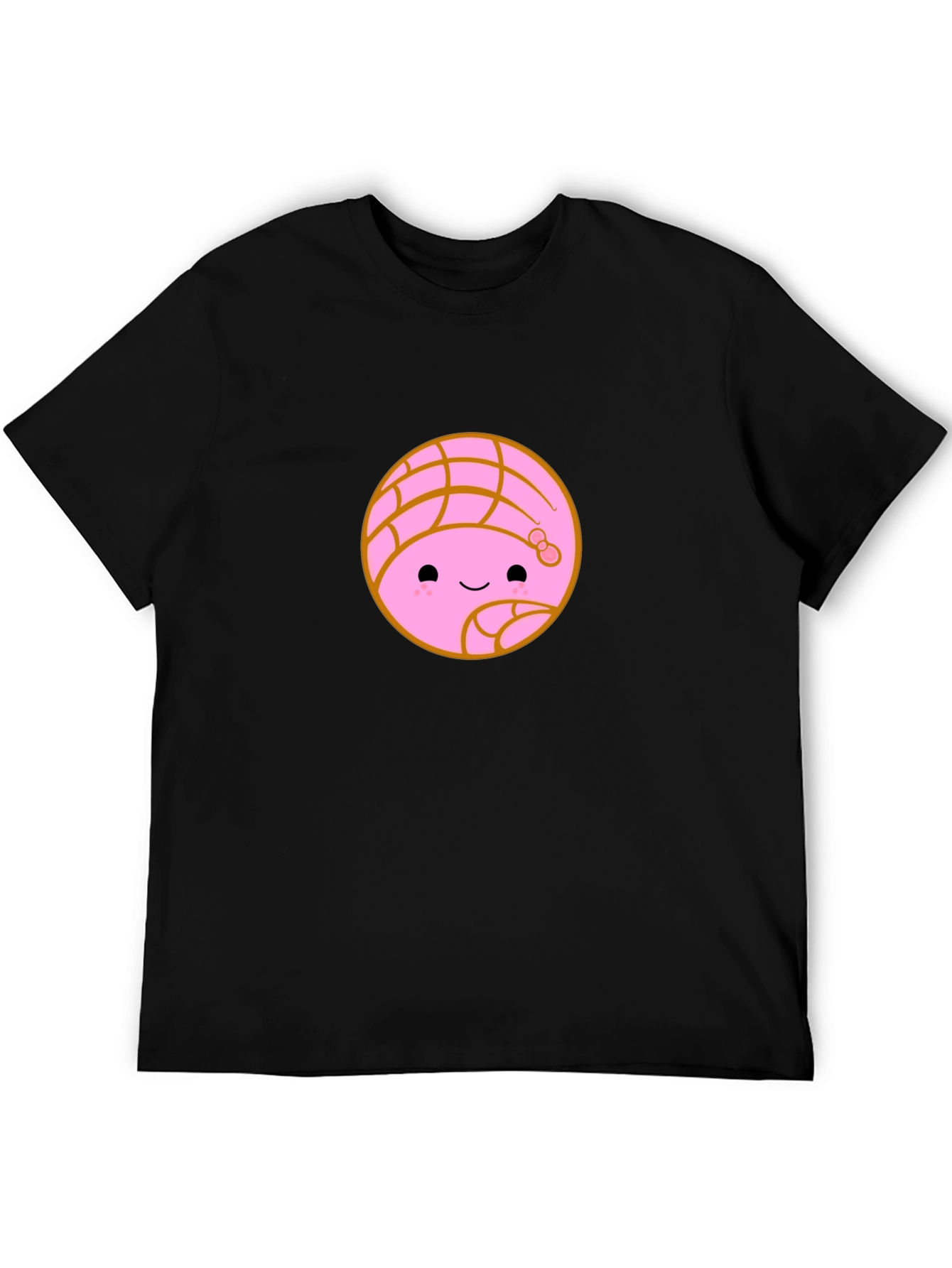 Kawaii Concha Bread Graphic Tee - Cute Mexican Pastry Shirt