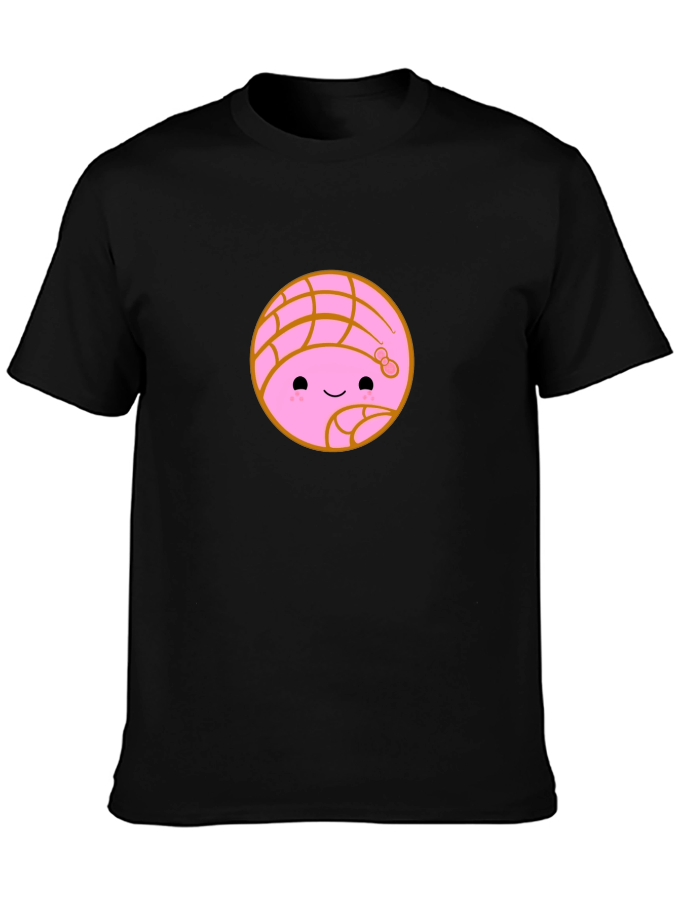 Kawaii Concha Bread Graphic Tee - Cute Mexican Pastry Shirt