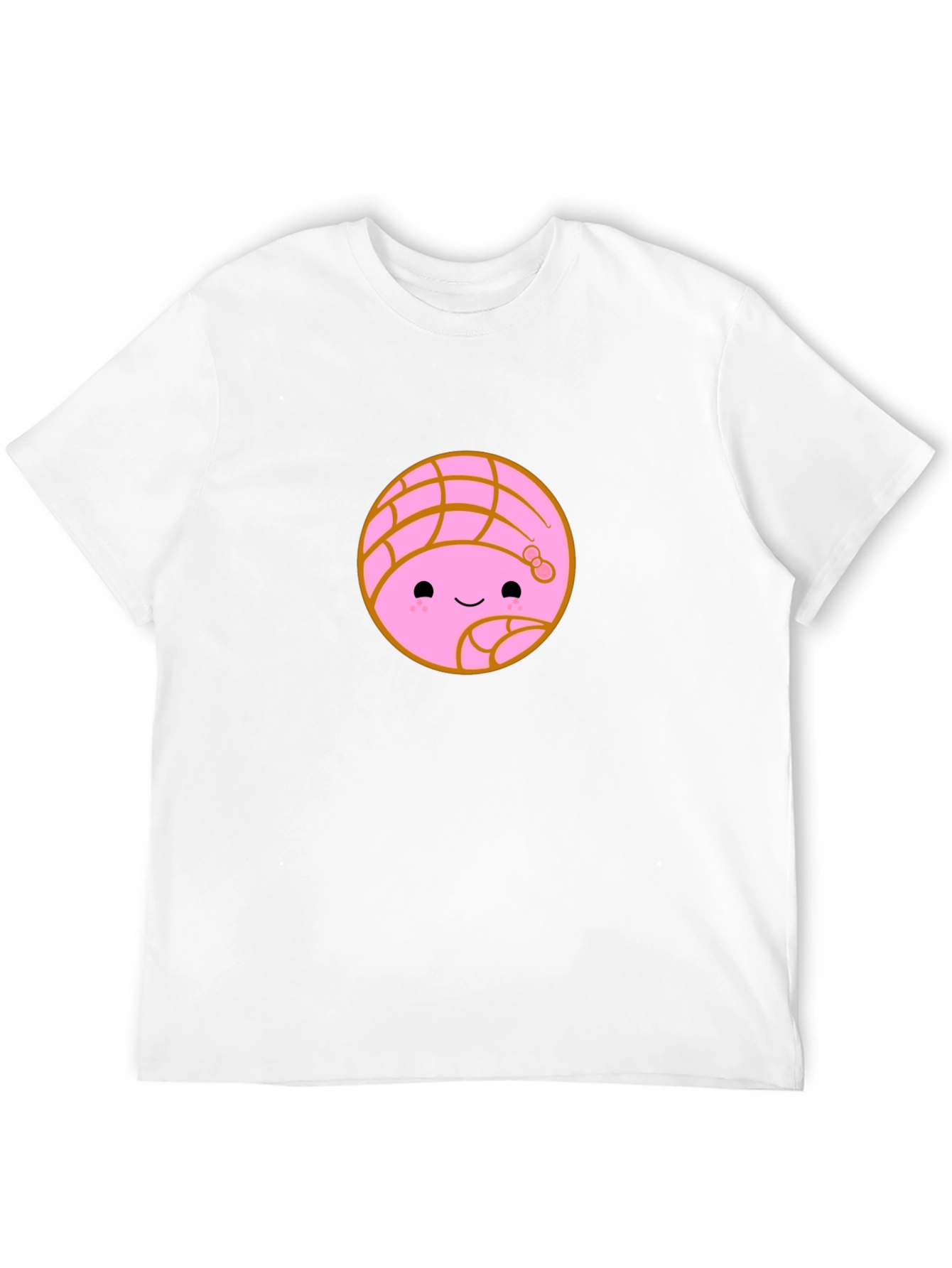 Kawaii Concha Bread Graphic Tee - Cute Mexican Pastry Shirt