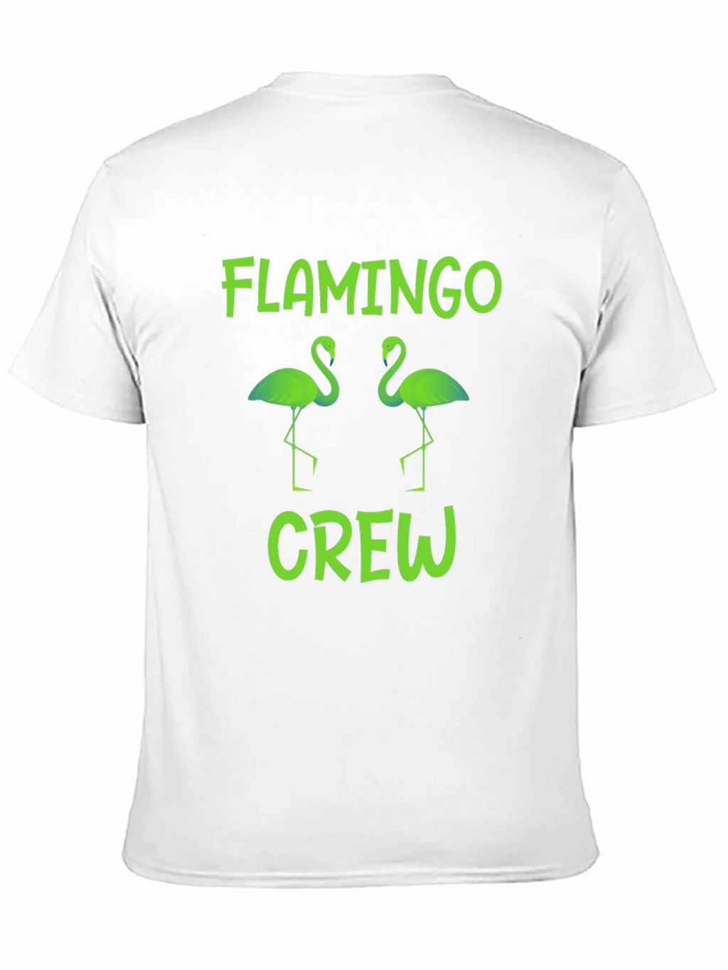 Flamingo Crew Graphic T-Shirt -  Tropical Bird Tee
