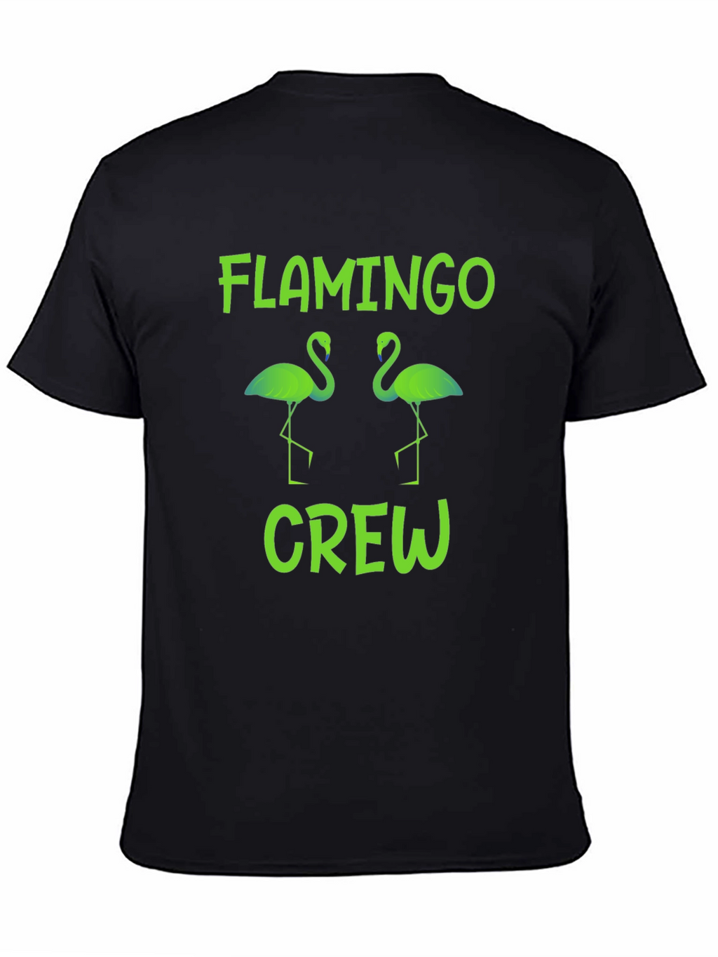 Flamingo Crew Graphic T-Shirt -  Tropical Bird Tee