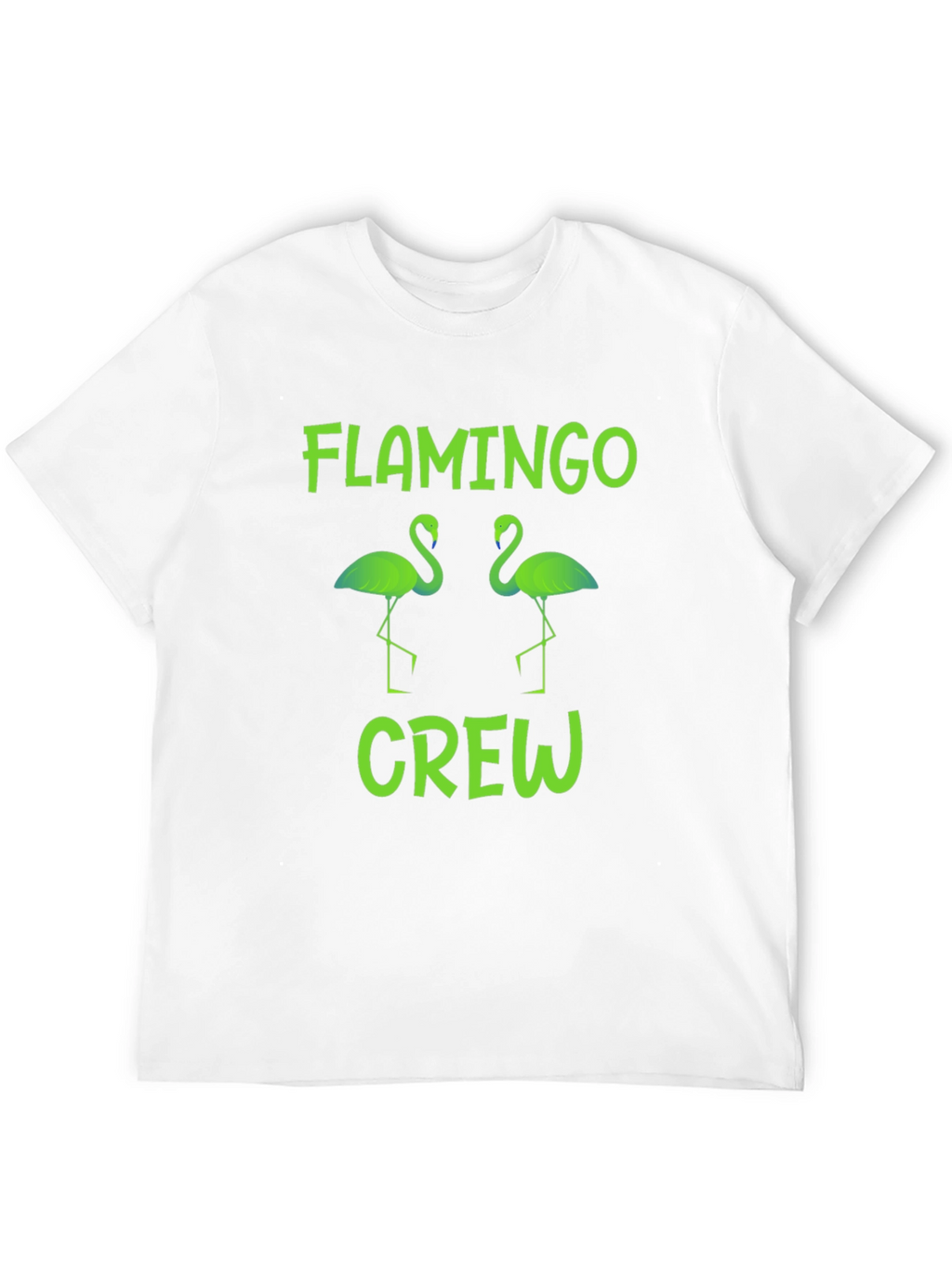 Flamingo Crew Graphic T-Shirt -  Tropical Bird Tee
