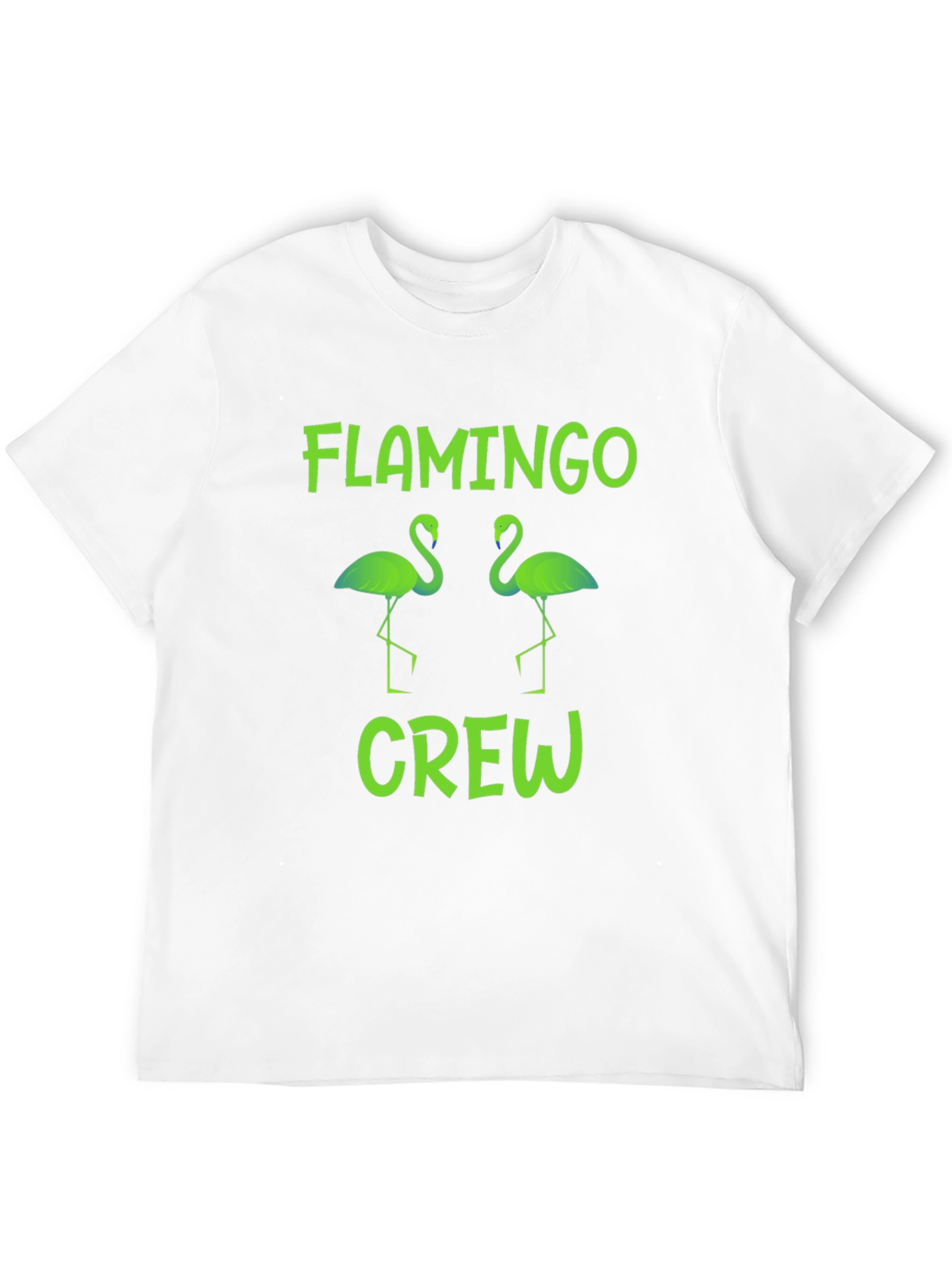 Flamingo Crew Graphic T-Shirt -  Tropical Bird Tee