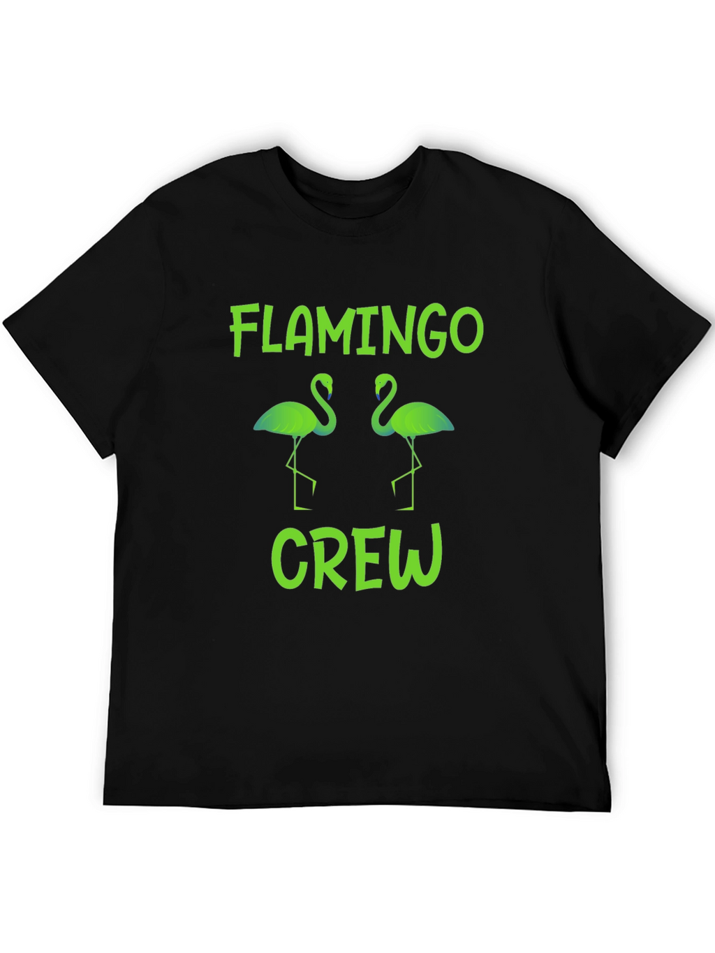 Flamingo Crew Graphic T-Shirt -  Tropical Bird Tee