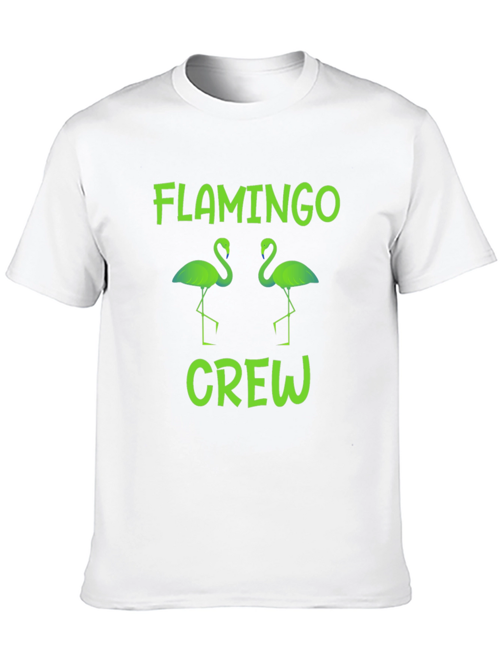 Flamingo Crew Graphic T-Shirt -  Tropical Bird Tee