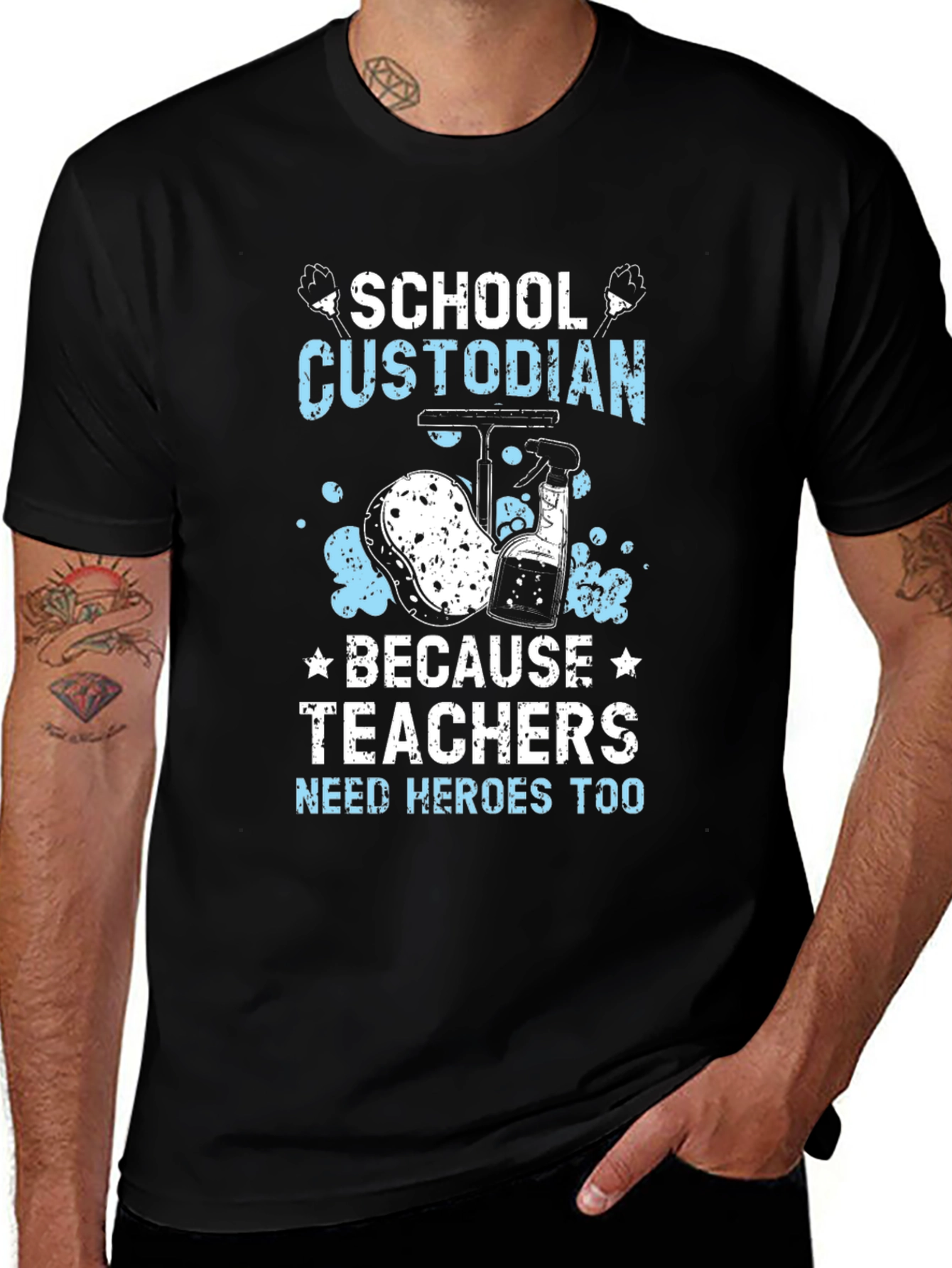 School Custodian Hero T-Shirt