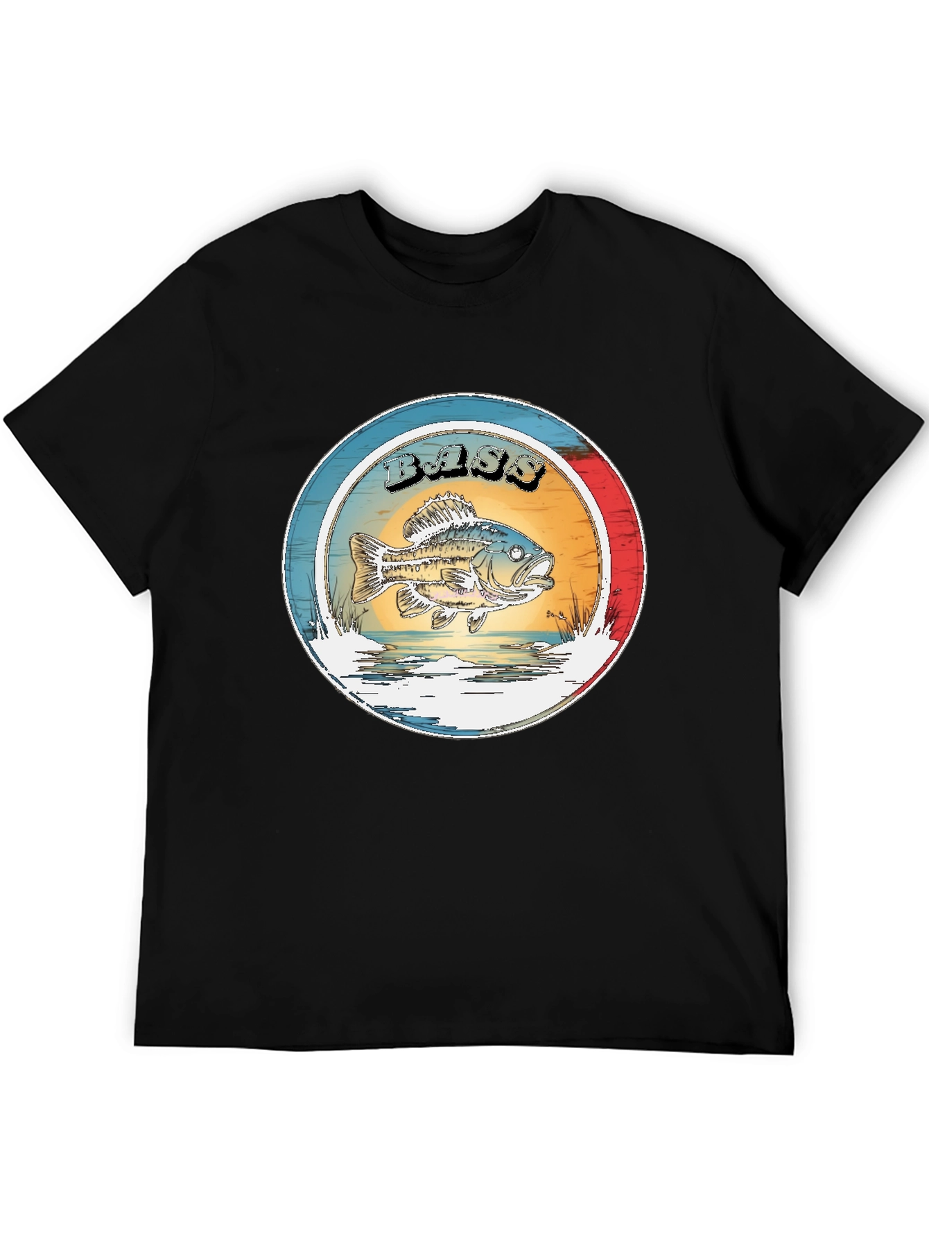 Vintage Bass Fishing Graphic T-Shirt