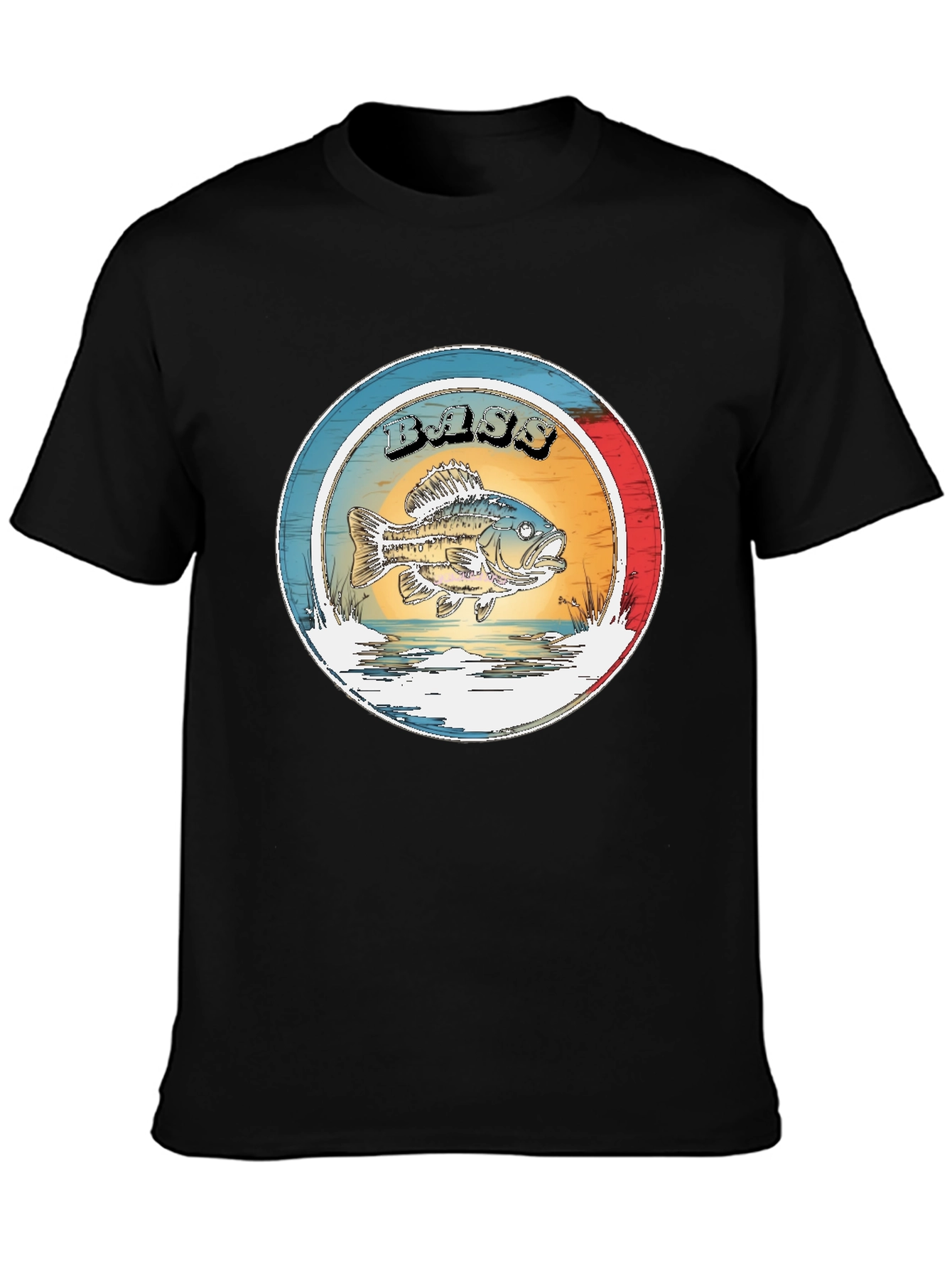 Vintage Bass Fishing Graphic T-Shirt