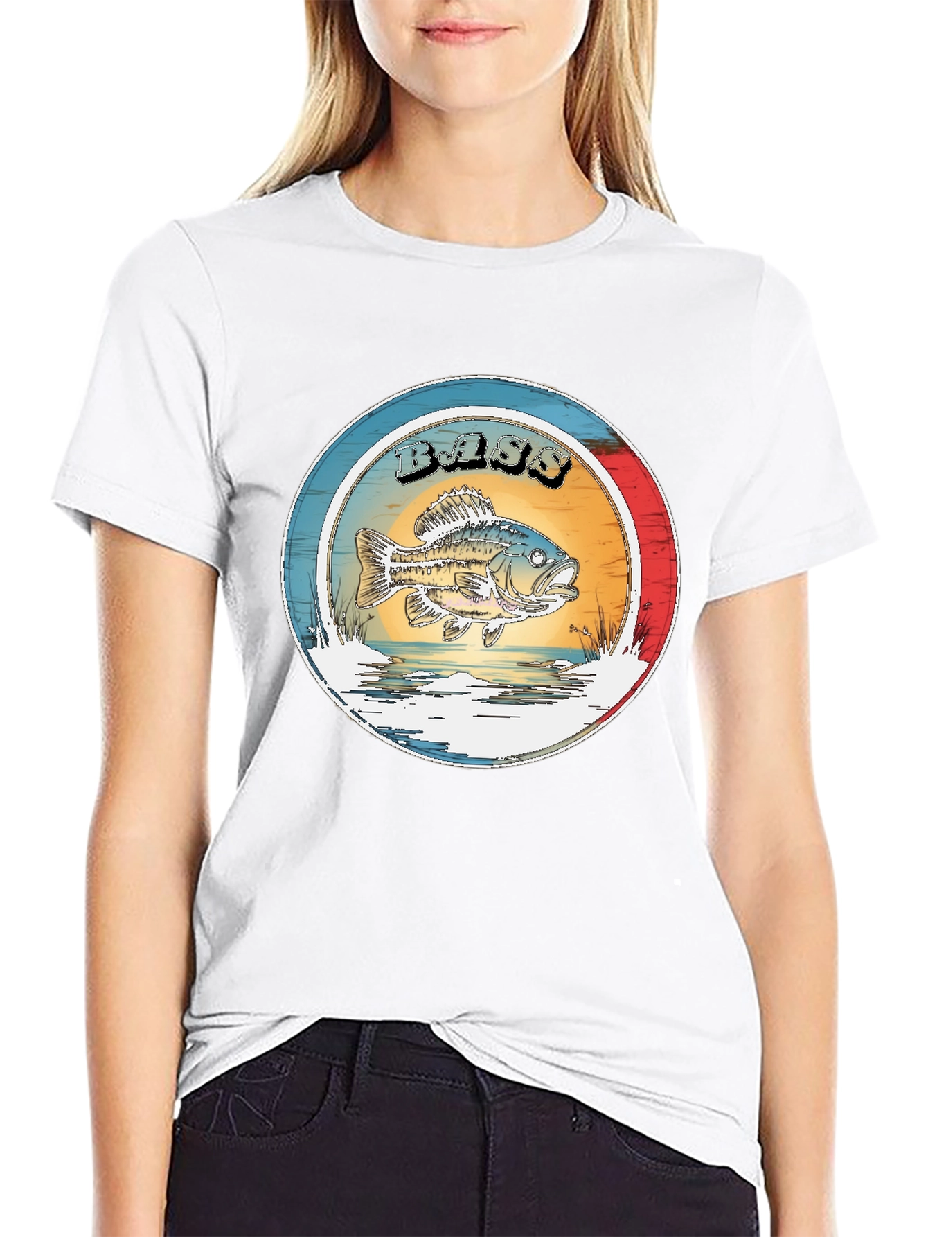 Vintage Bass Fishing Graphic T-Shirt