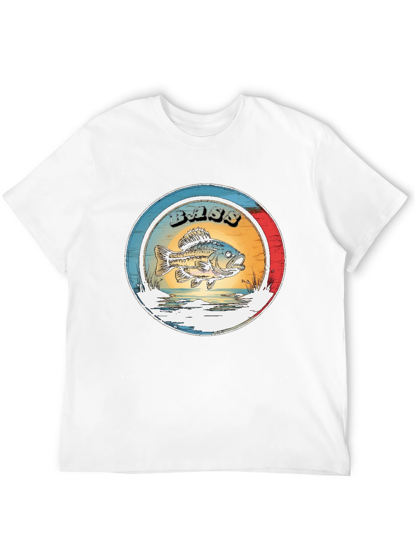 Vintage Bass Fishing Graphic T-Shirt