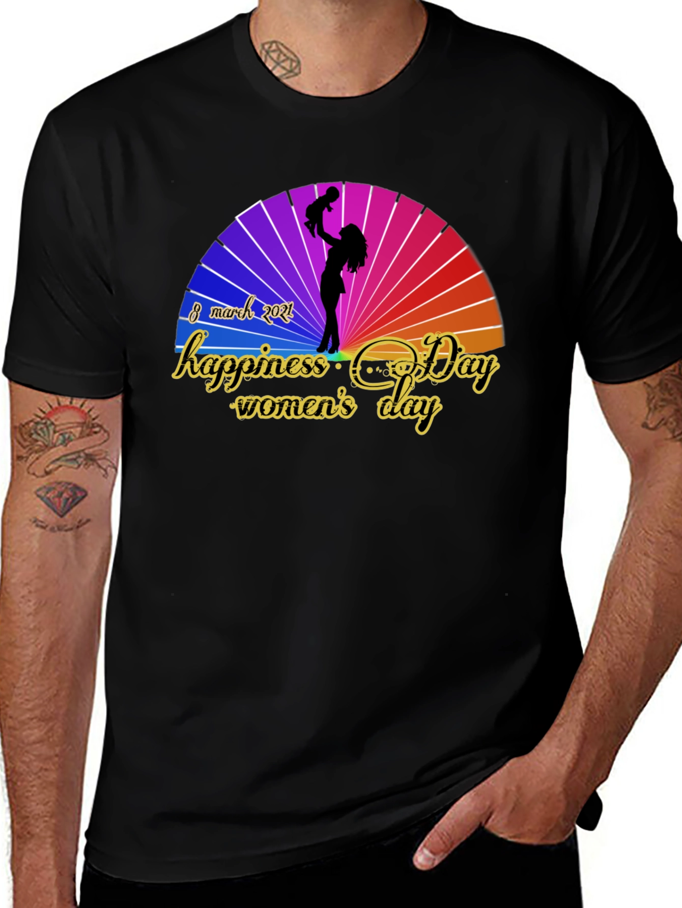 Womens Day T-shirt - Happiness Day
