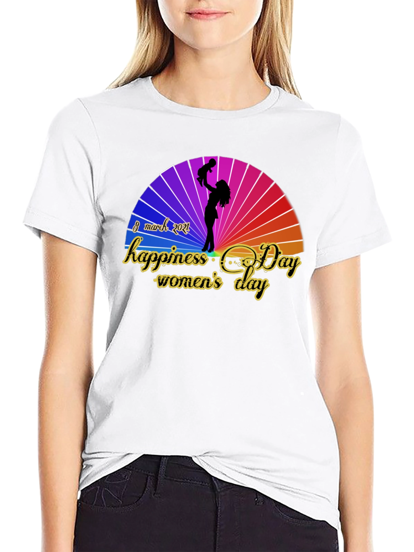 Womens Day T-shirt - Happiness Day