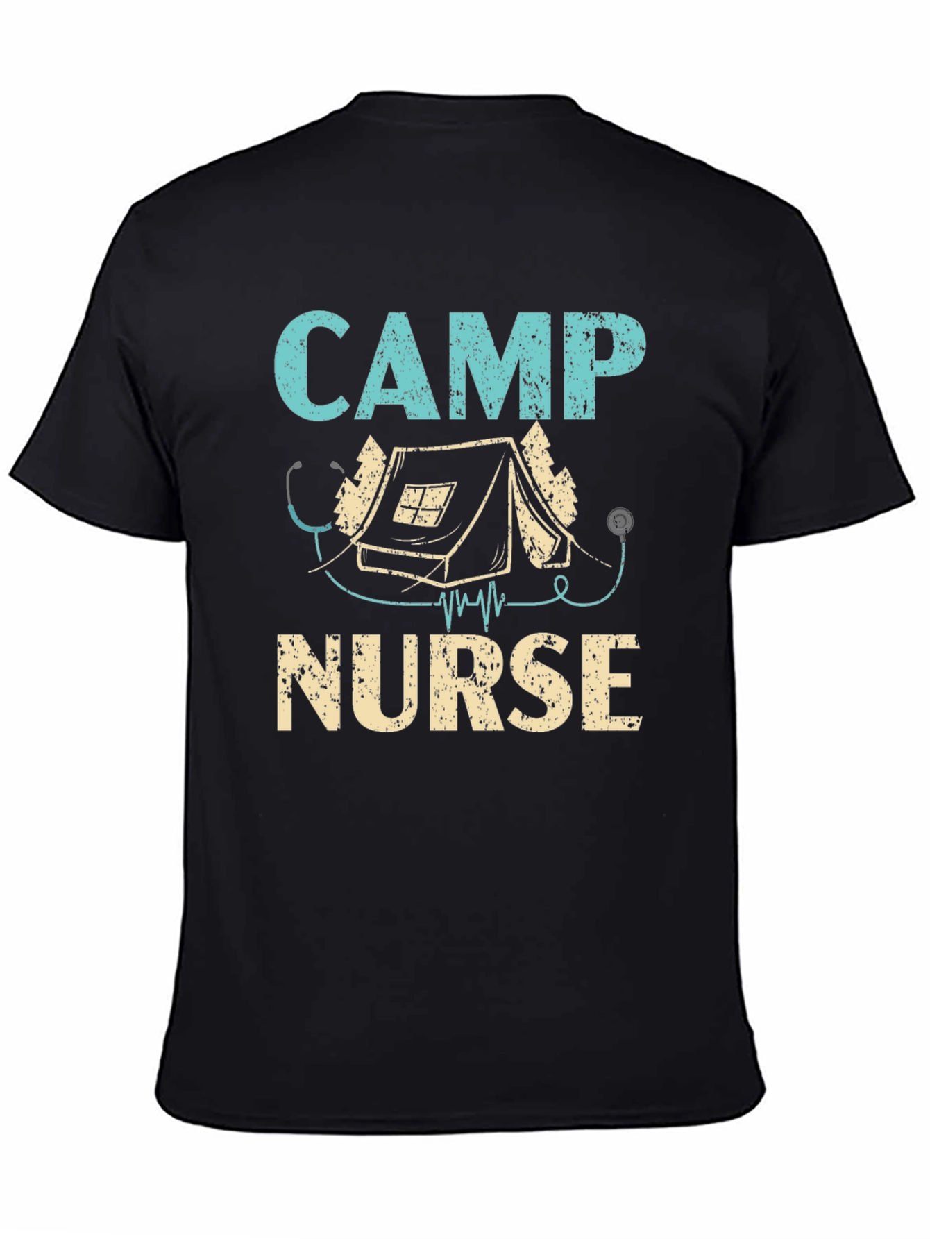 Camp Nurse T-Shirt - Camping Stethoscope